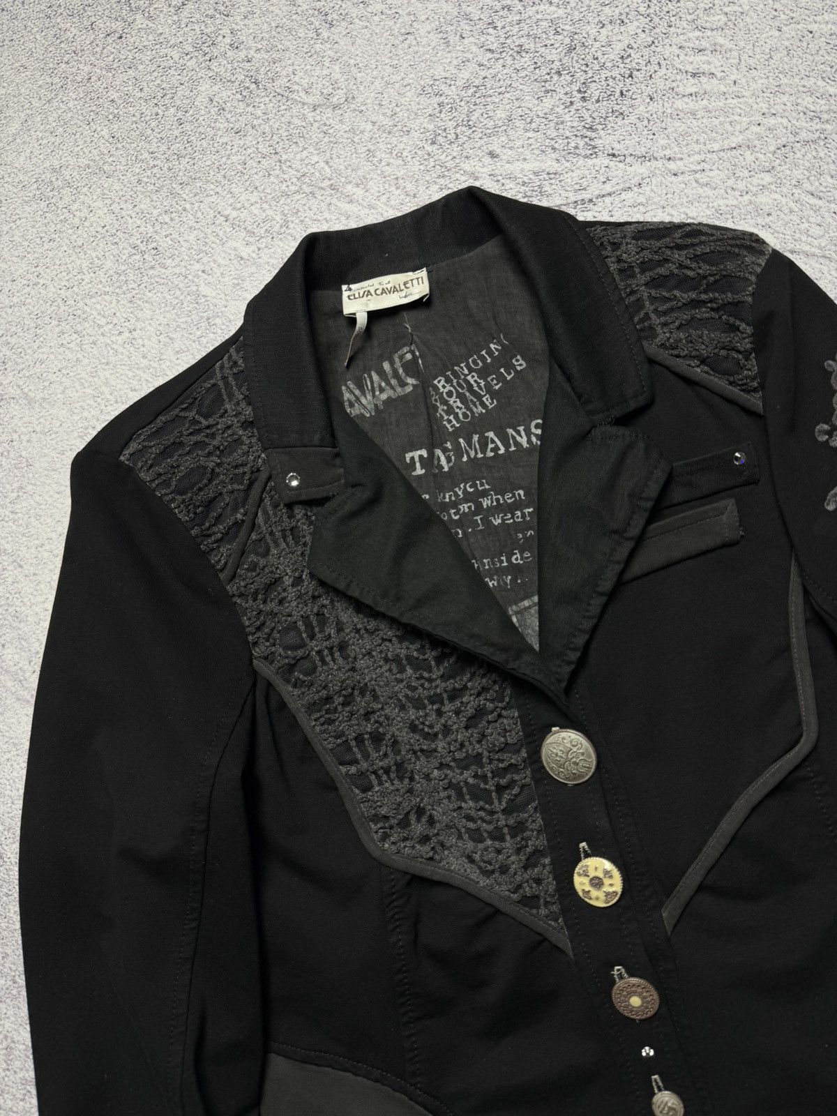 Elisa Cavaletti Vintage Elisa Cavaletti Jacket Avant Garde Blazer Italia Y2k Size XL / US 12-14 / IT 48-50 - 4 Thumbnail