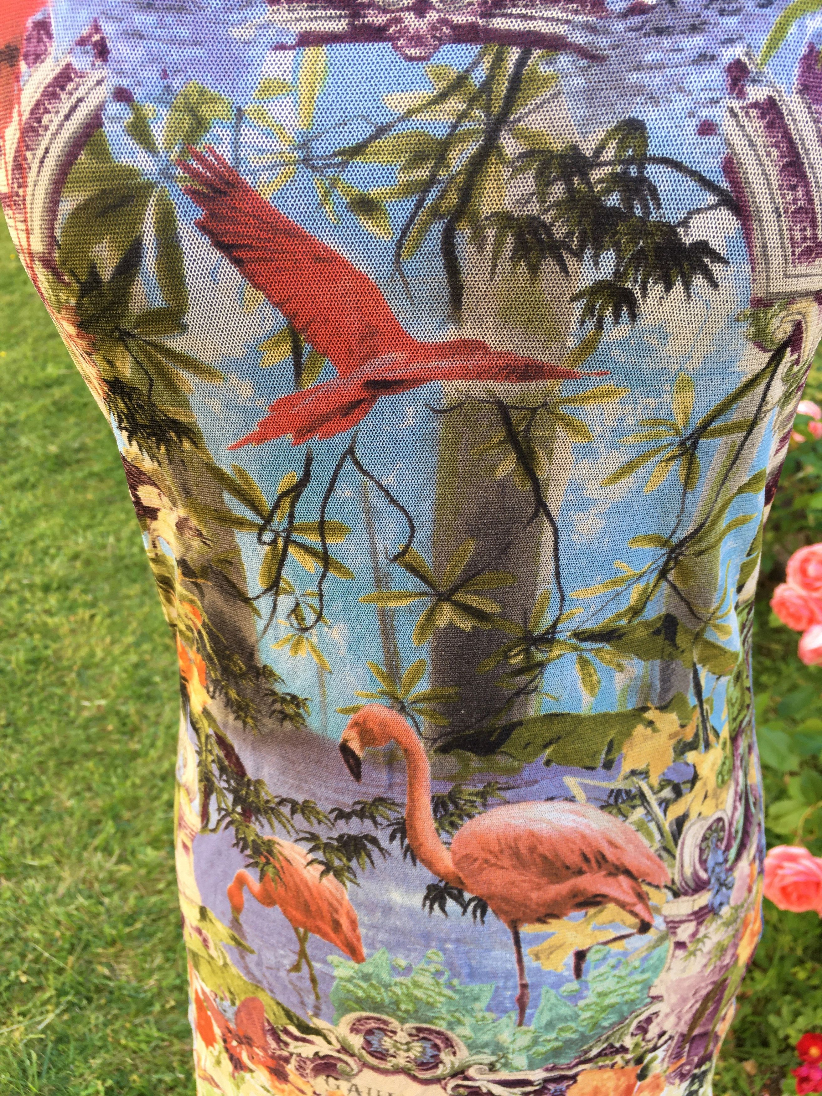 Jean Paul Gaultier Jean Paul Gaultier Tropical Butterfly Mesh Bella Hadid Dress Size M / US 6-8 / IT 42-44 - 10 Thumbnail