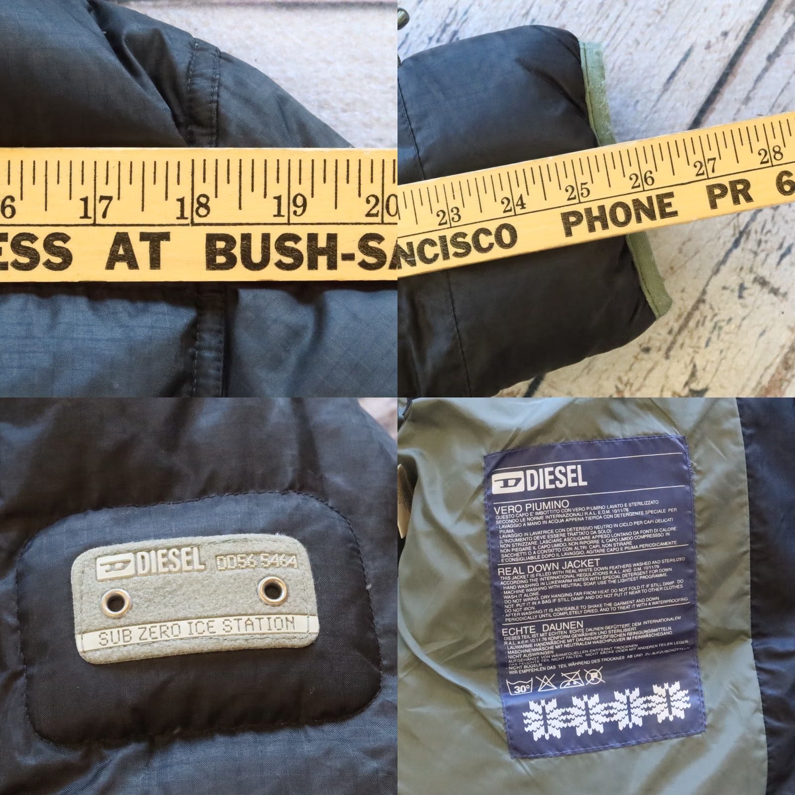 Diesel Vintage Diesel Down Puffer Nylon Jacket Mens X/S Black Jacket Size US S / EU 44-46 / 1 - 8 Thumbnail