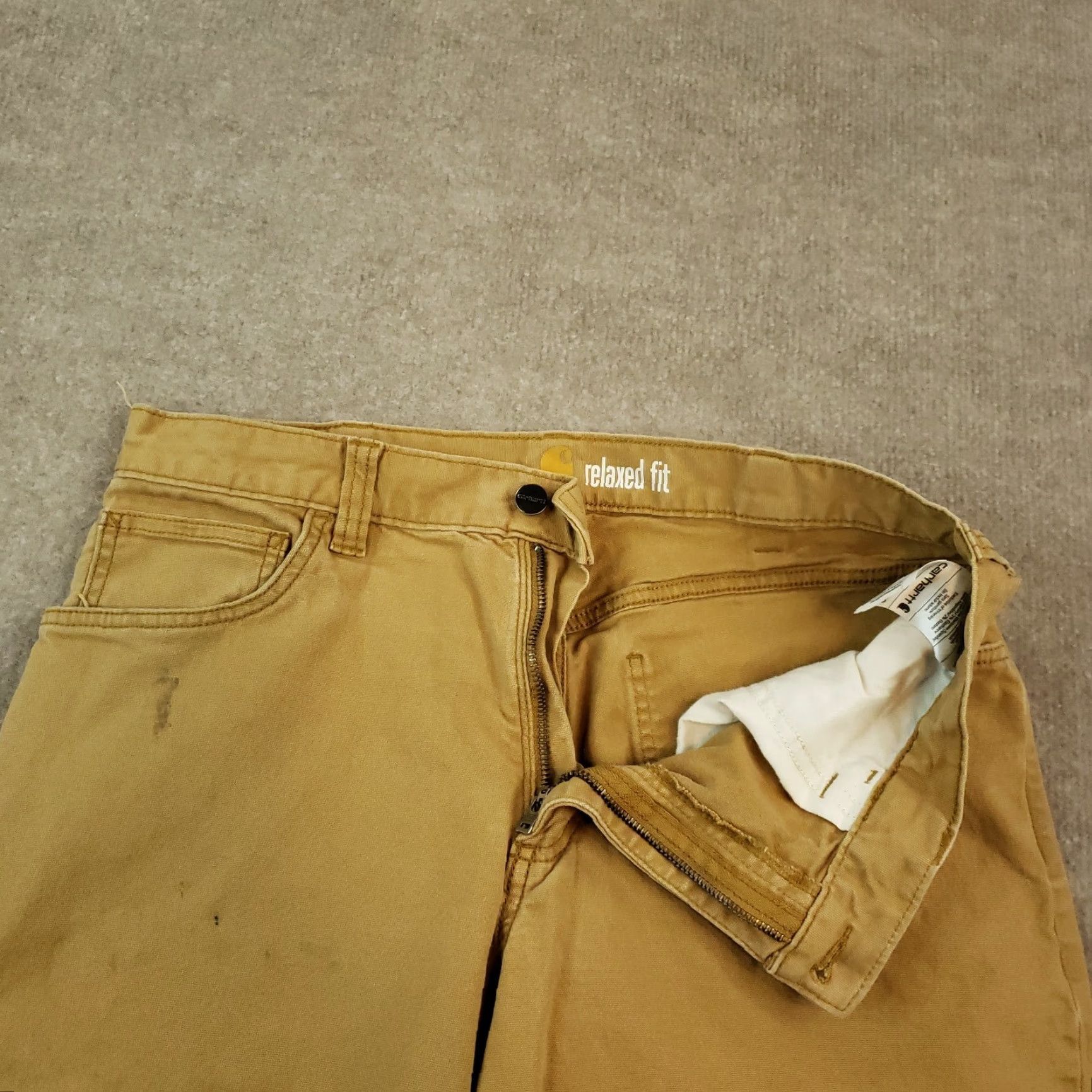 Carhartt VINTAGE Carhartt Brown Canvas Straight Leg Stretch Pants Men 32x30 Relaxed Fit Workwear Size US 34 / EU 50 - 6 Thumbnail