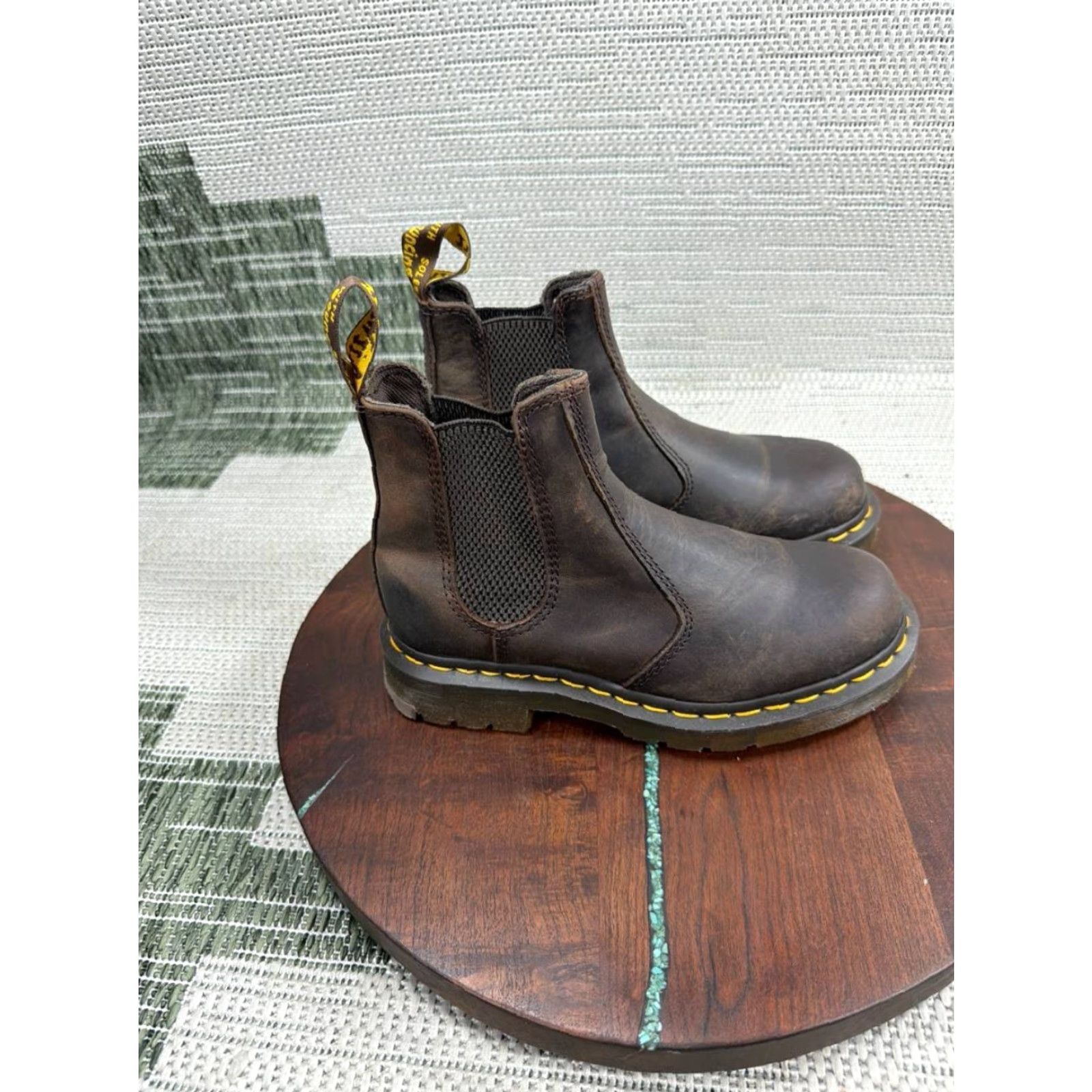Dr. Martens Dr Martens Chelsea Boot Womens Size 5 US 2976 Slip Resistant Soft Toe Brown Leather Work Chelsea Boot Womens 5 US Slip Resistant Goodyear 2976- Brown Size US 5 / IT 35 - 2 Thumbnail