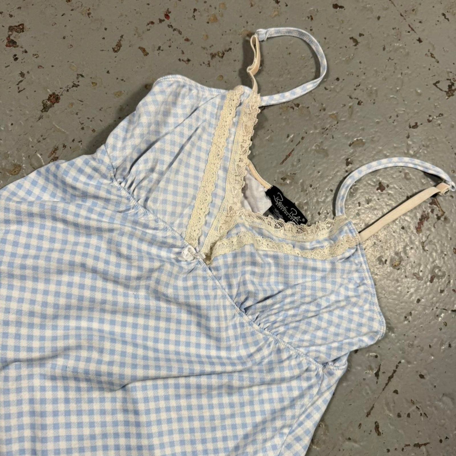 Other Vintage womens checkered pajama top Size ONE SIZE - 2 Thumbnail