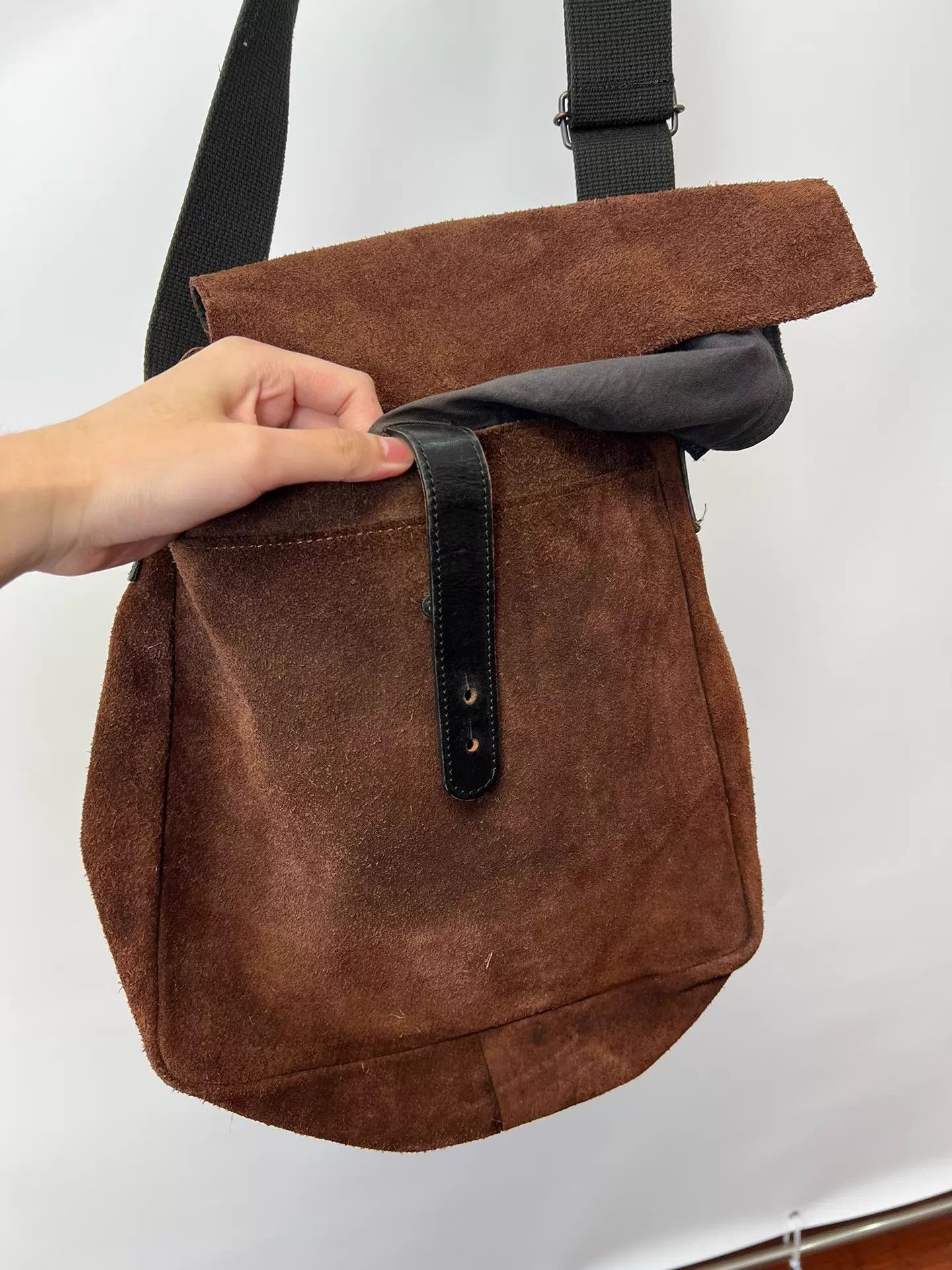 Yohji Yamamoto Yohji Yamamoto YS for Man 90s Suede Crossbody Bag Size ONE SIZE - 4 Thumbnail