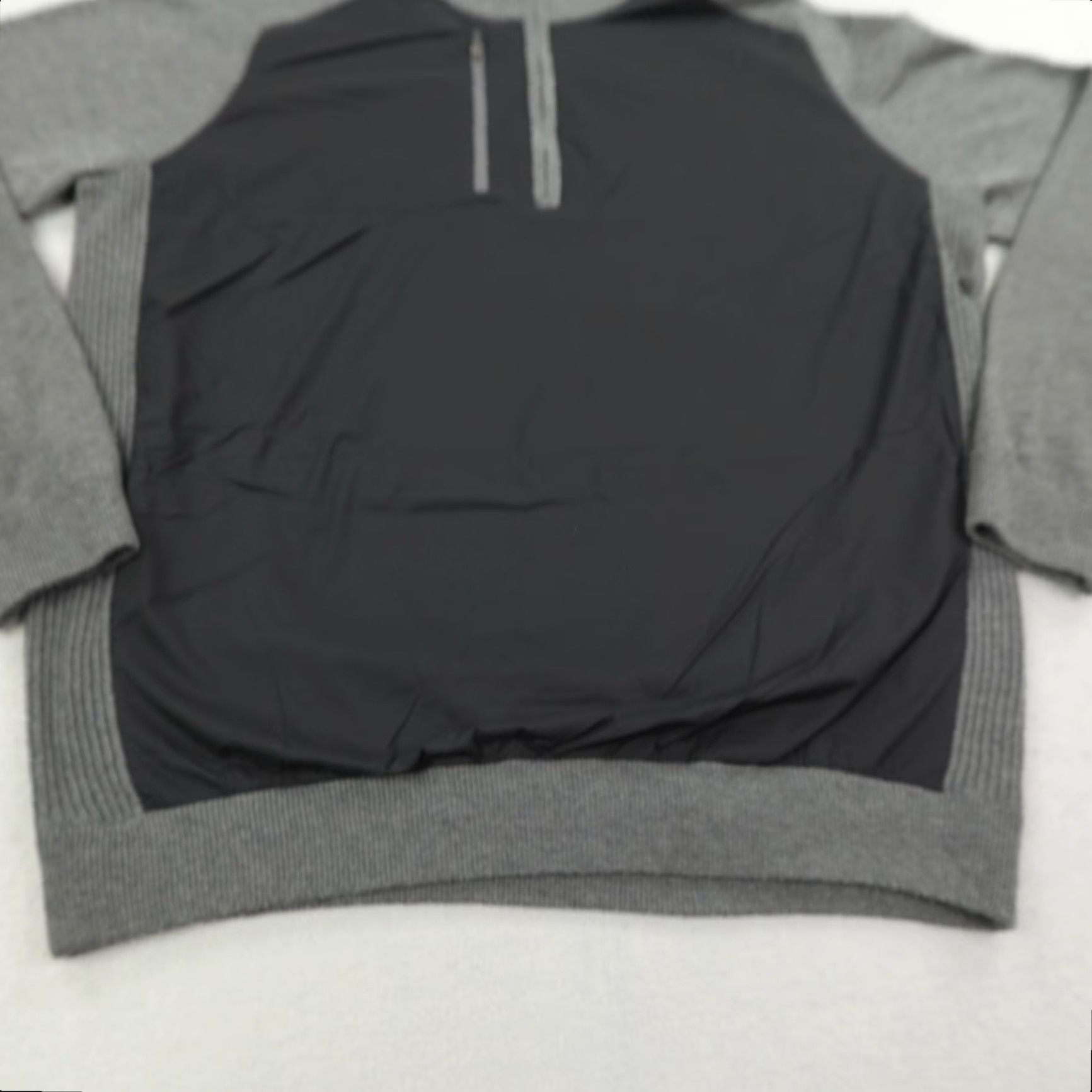 Footjoy FootJoy Sweater Windbreaker Hybrid Pullover 1/4 Zip Wool Blend Large Gray Black Size US L / EU 52-54 / 3 - 3 Thumbnail