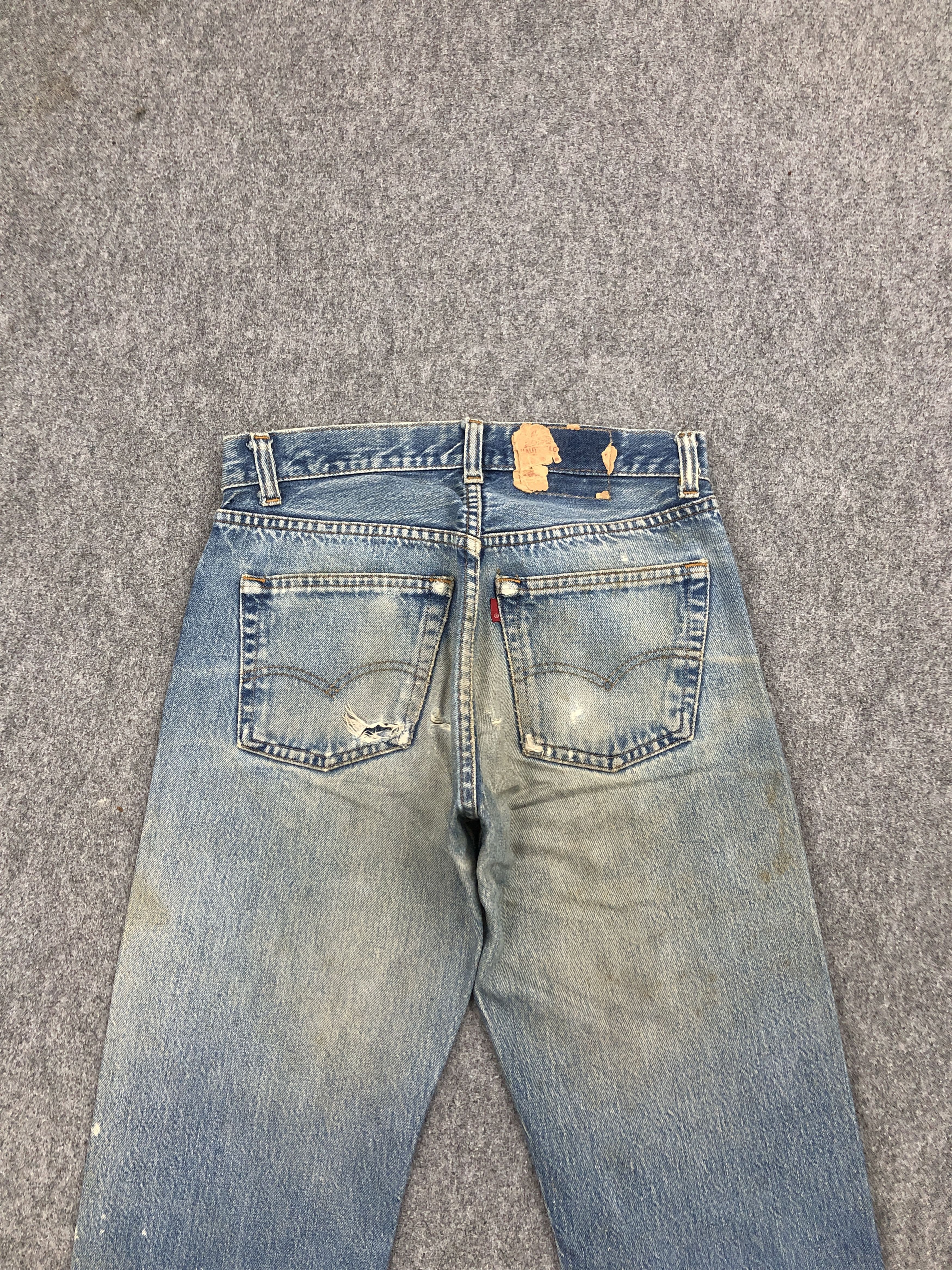 Levi's × Vintage Vintage 80s Levi's 501 Selvedge Stone Washed Denim Jeans Size US 28 / EU 44 - 4 Thumbnail