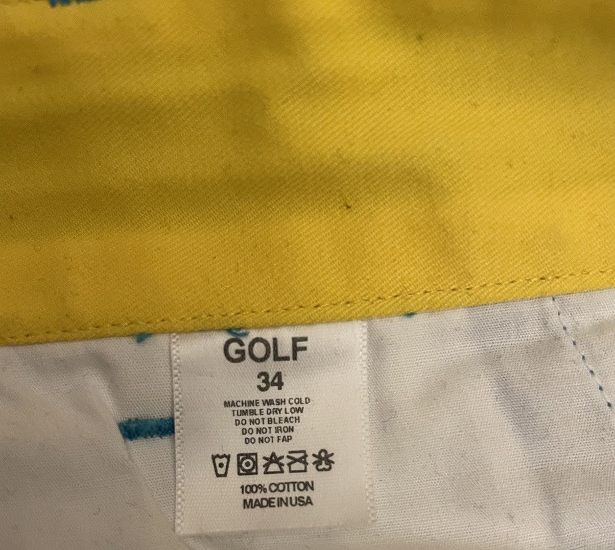 Golf Wang × Tyler The Creator Golf Wang Blue Flame Chino Pants Rare Size 34 Size US 34 / EU 50 - 10 Thumbnail