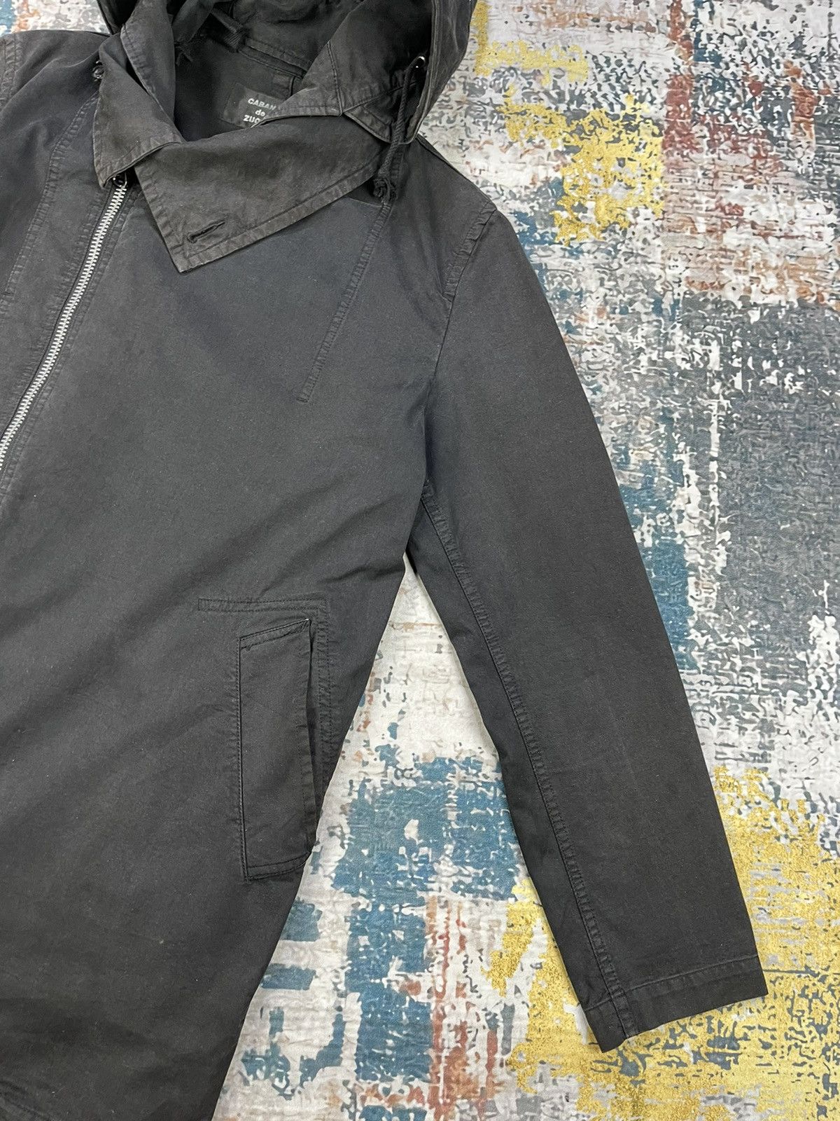 CABANE de ZUCCa Cabane De Zucca Scuba Hoodie Assymetrical Zipper Size US M / EU 48-50 / 2 - 4 Thumbnail