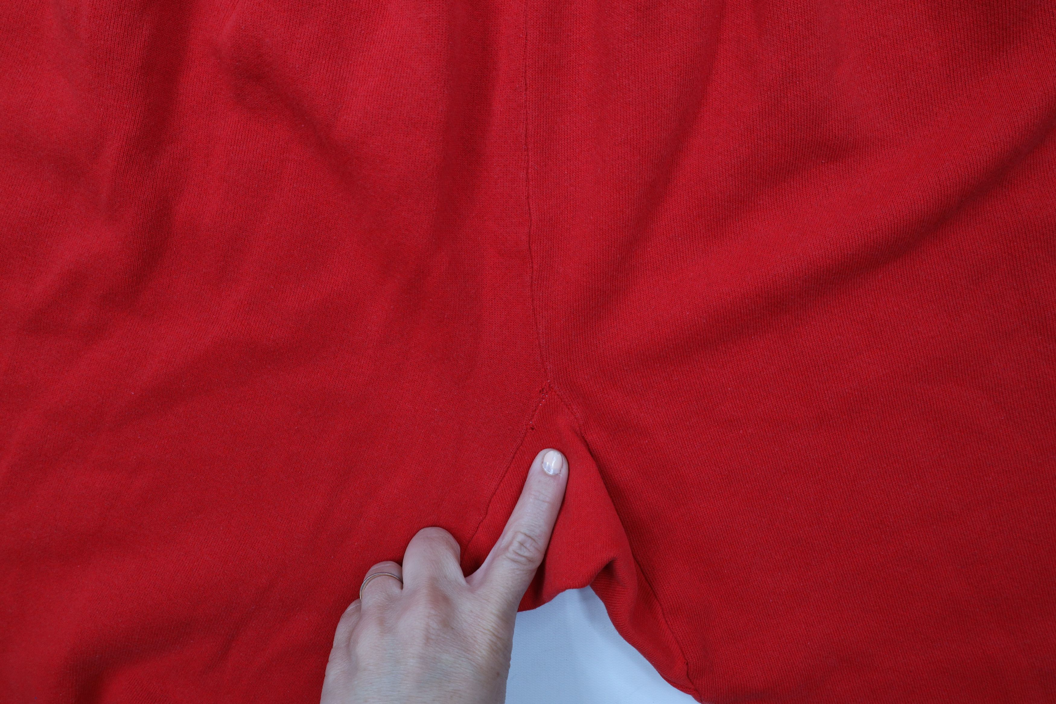Vintage Vintage 70s Streetwear Sweatpants Joggers Pants Red USA Size US 34 / EU 50 - 9 Thumbnail