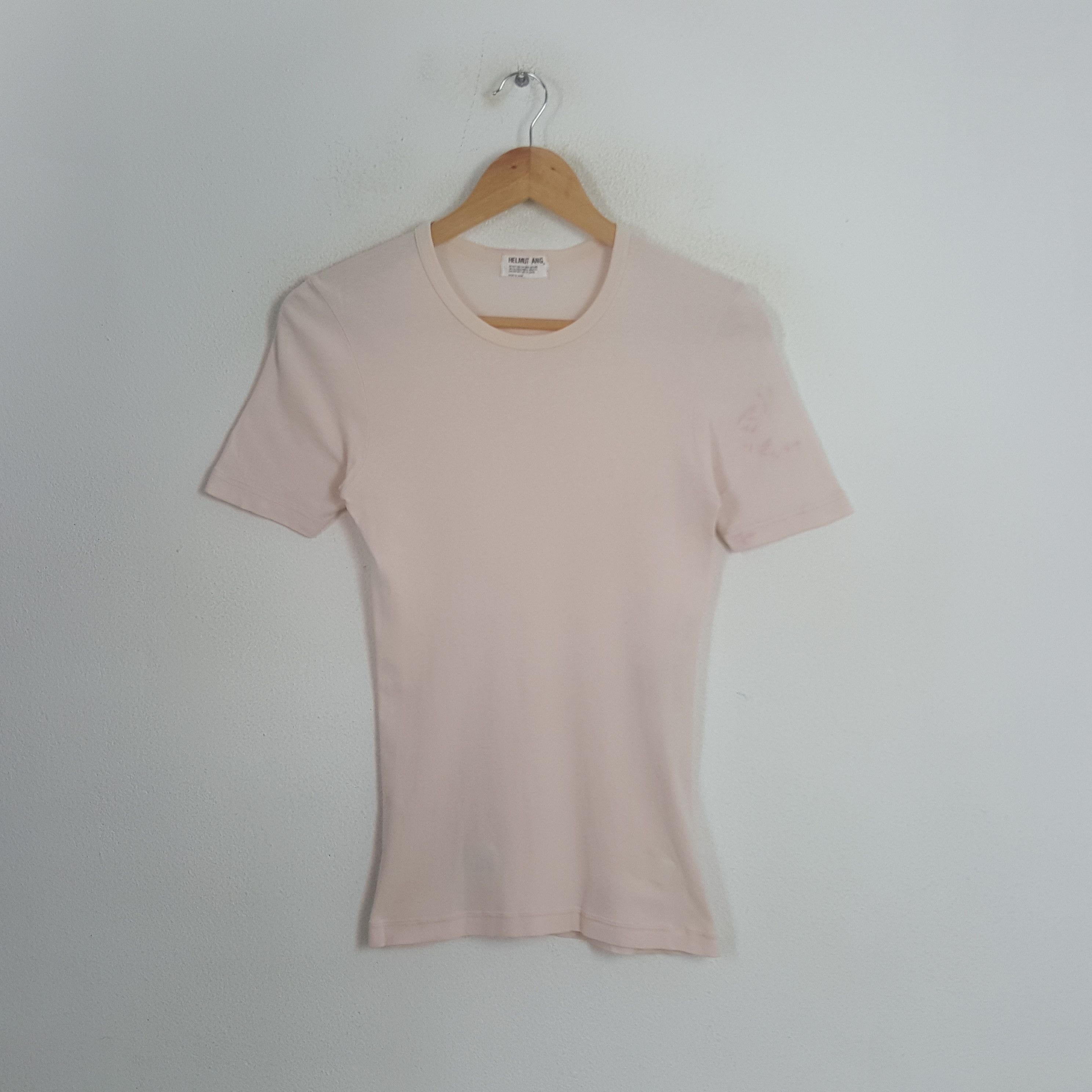 Helmut Lang Vintage Helmut Lang Luxury Brand Plain Tshirt Size XS / US 0-2 / IT 36-38 - 1 Thumbnail