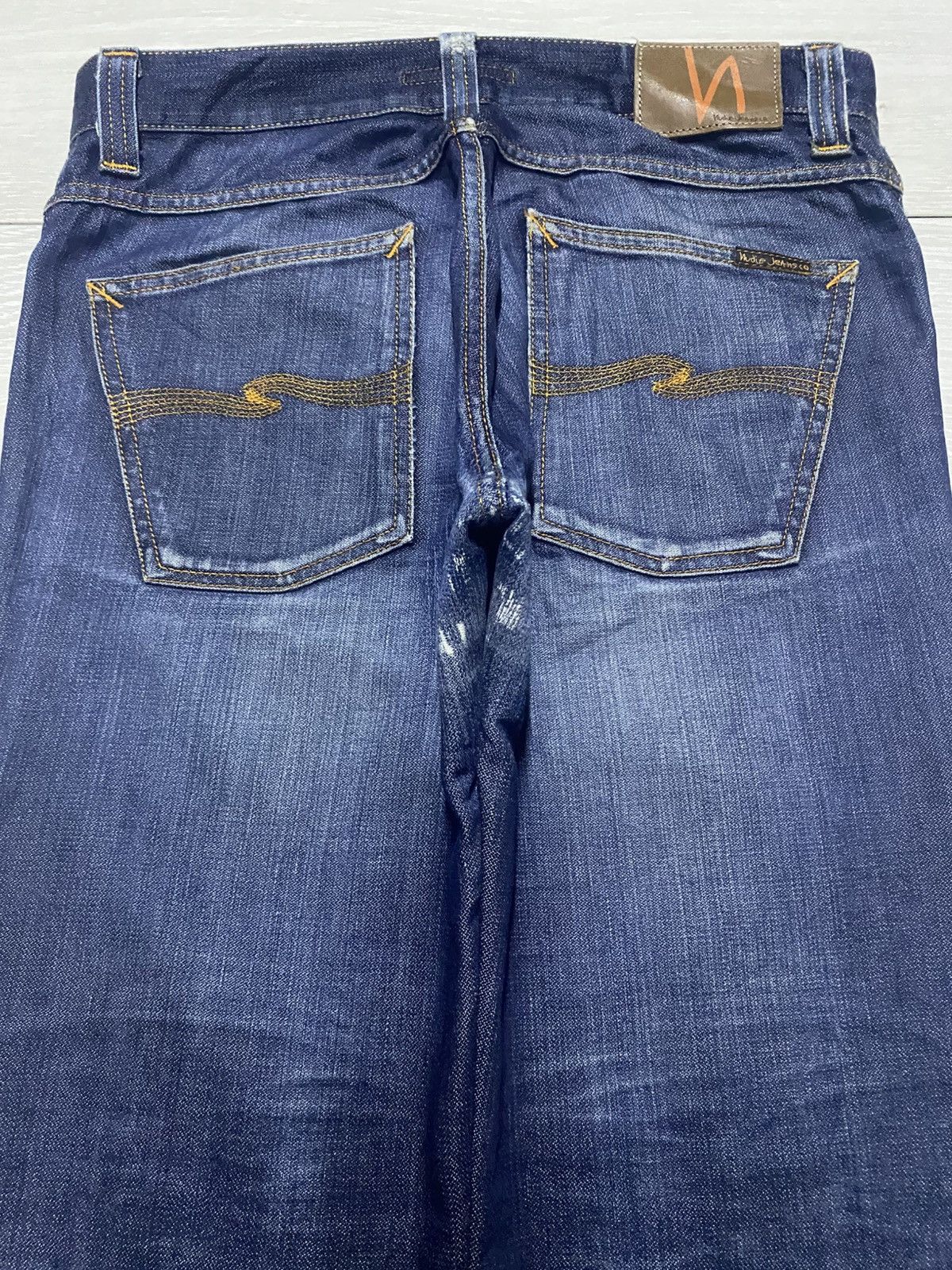 Nudie Jeans Vintage Nudie Jeans Repair Straight Loose Slim Jeans Size US 32 / EU 48 - 4 Thumbnail