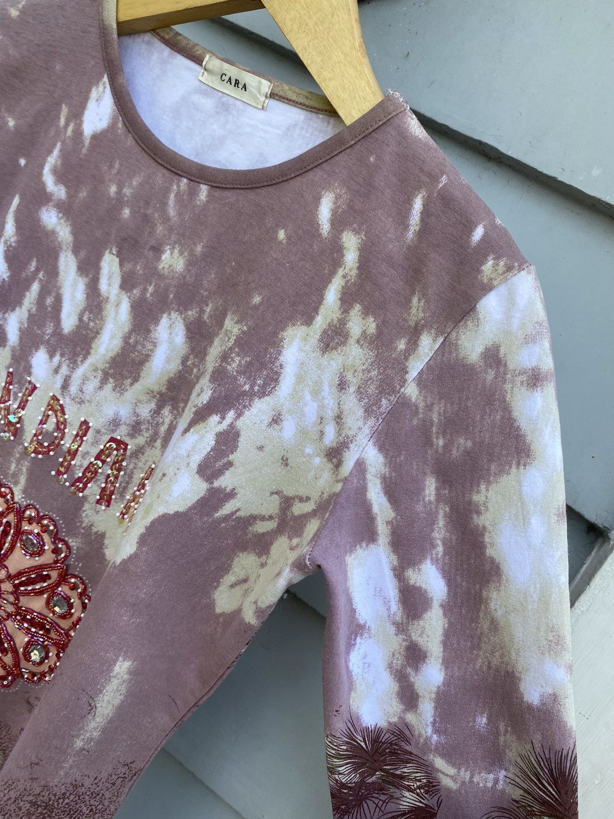 Japanese Brand Cara Bohemian Bloom Indian Spirit Tye Dye Longsleeves Size ONE SIZE - 5 Thumbnail