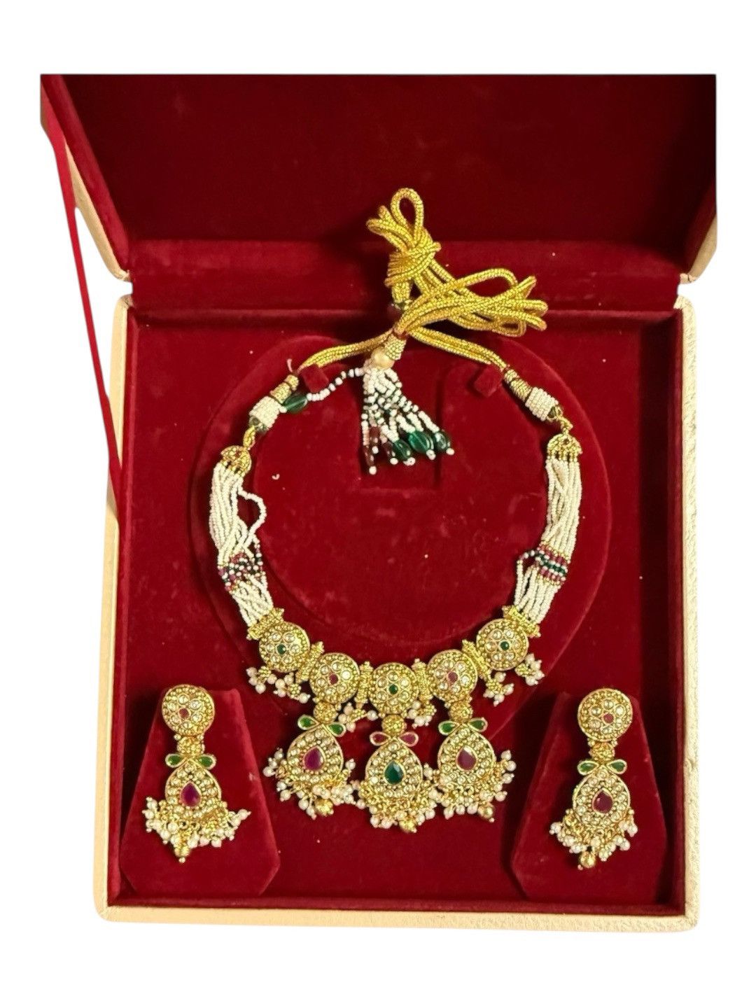 Other Emerald Royal Kundan Necklace Set Size ONE SIZE - 2 Thumbnail