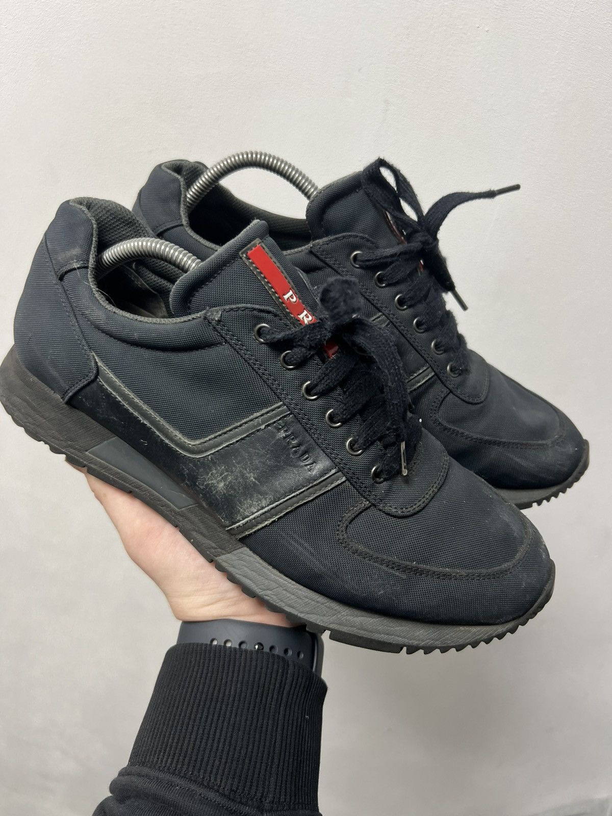 Prada Prada Luxury Sneakers Shoes Black Size US 8 / EU 41 - 2 Thumbnail