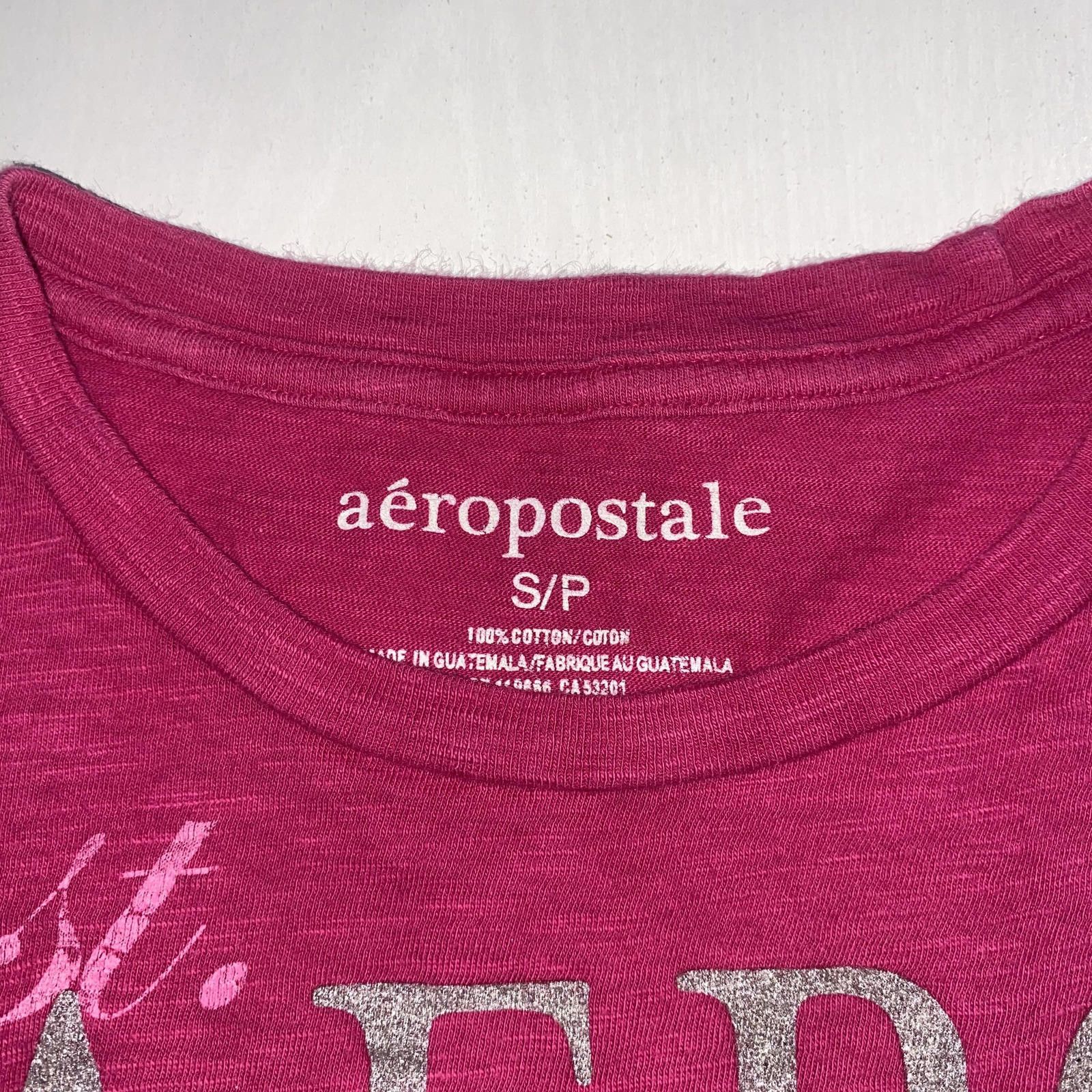 Aeropostale Y2K Aeropostale Hot Pink Graphic Tee Size S Aero T-Shirt Size S / US 4 / IT 40 - 3 Thumbnail