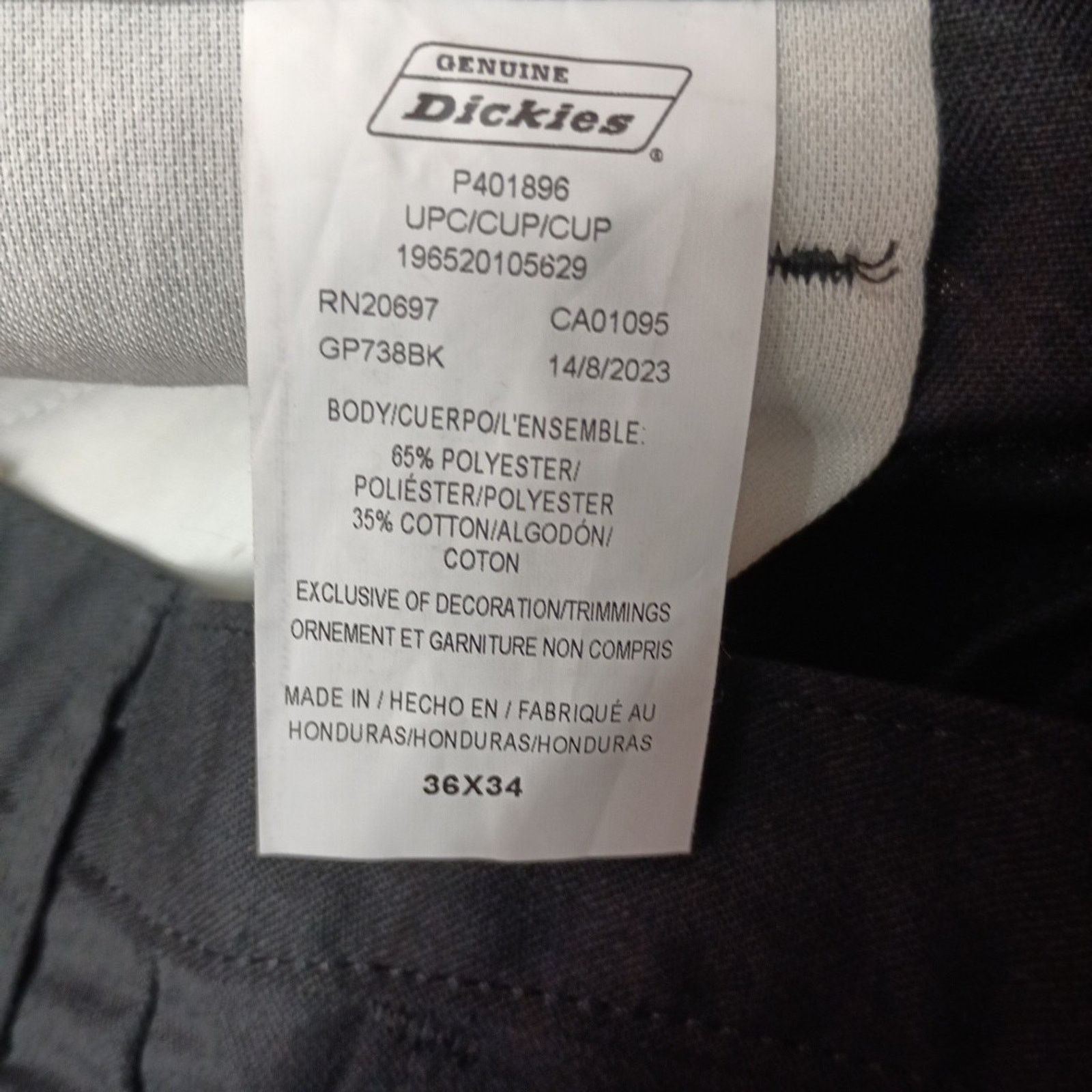 Dickies Dickies Loose Fit Double Knee Work Pants Men's 36x34 Black Size US 36 / EU 52 - 5 Thumbnail