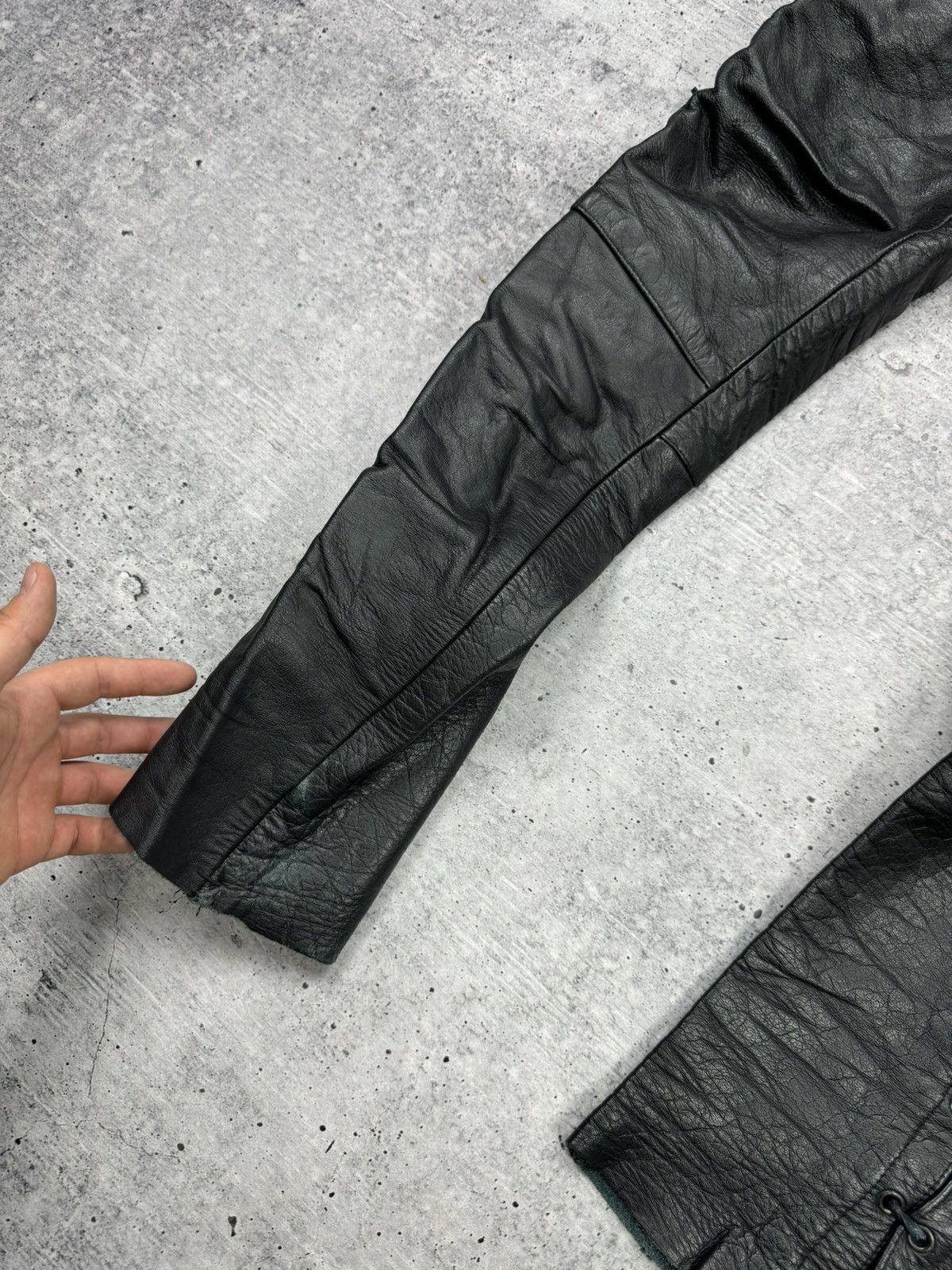 Genuine Leather × Vintage Vintage 90’s Y2K Style Casual Cowboy Genuine Leather Pants Size US 30 / EU 46 - 9 Thumbnail