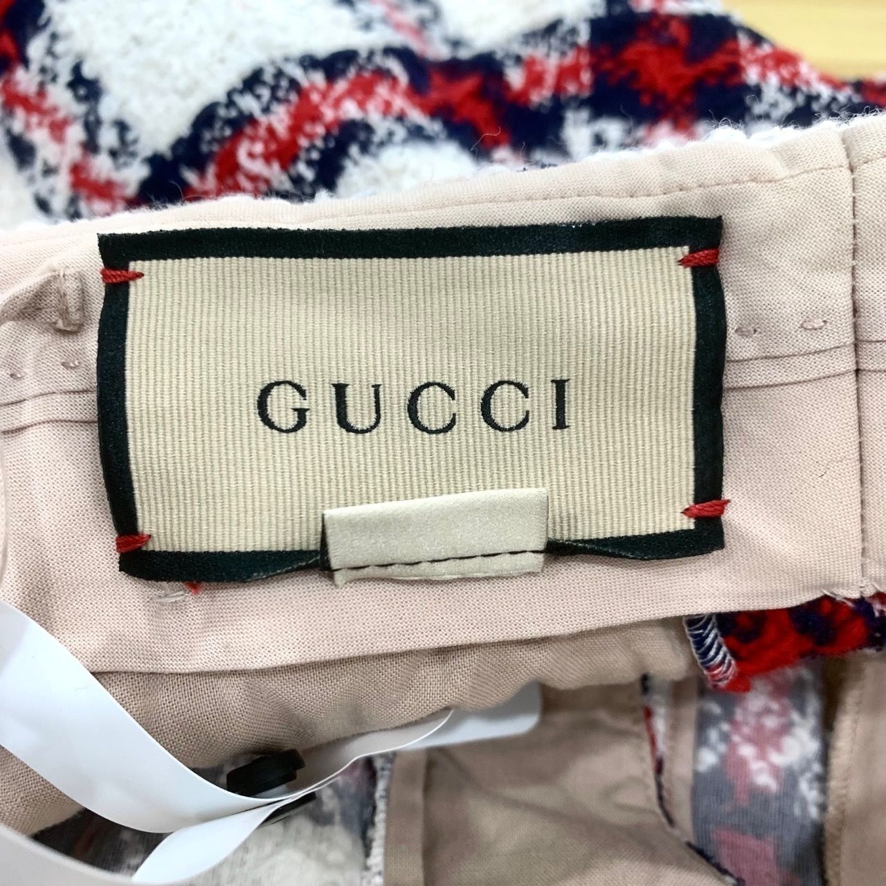 Gucci [Gucci] Red/White Checkered Casual Shorts 38 Size 38" / US 16 / IT 52 - 2 Thumbnail