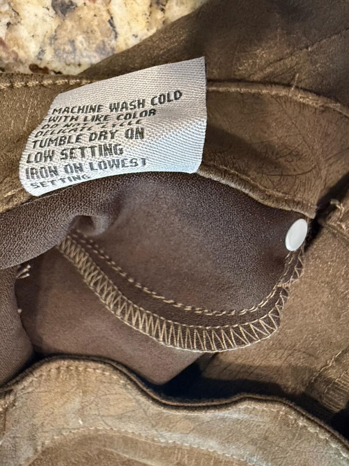 Other Tractr faux suede brown country western skinny jeans SZ 2/26 Size 26" / US 2 / IT 38 - 9 Thumbnail
