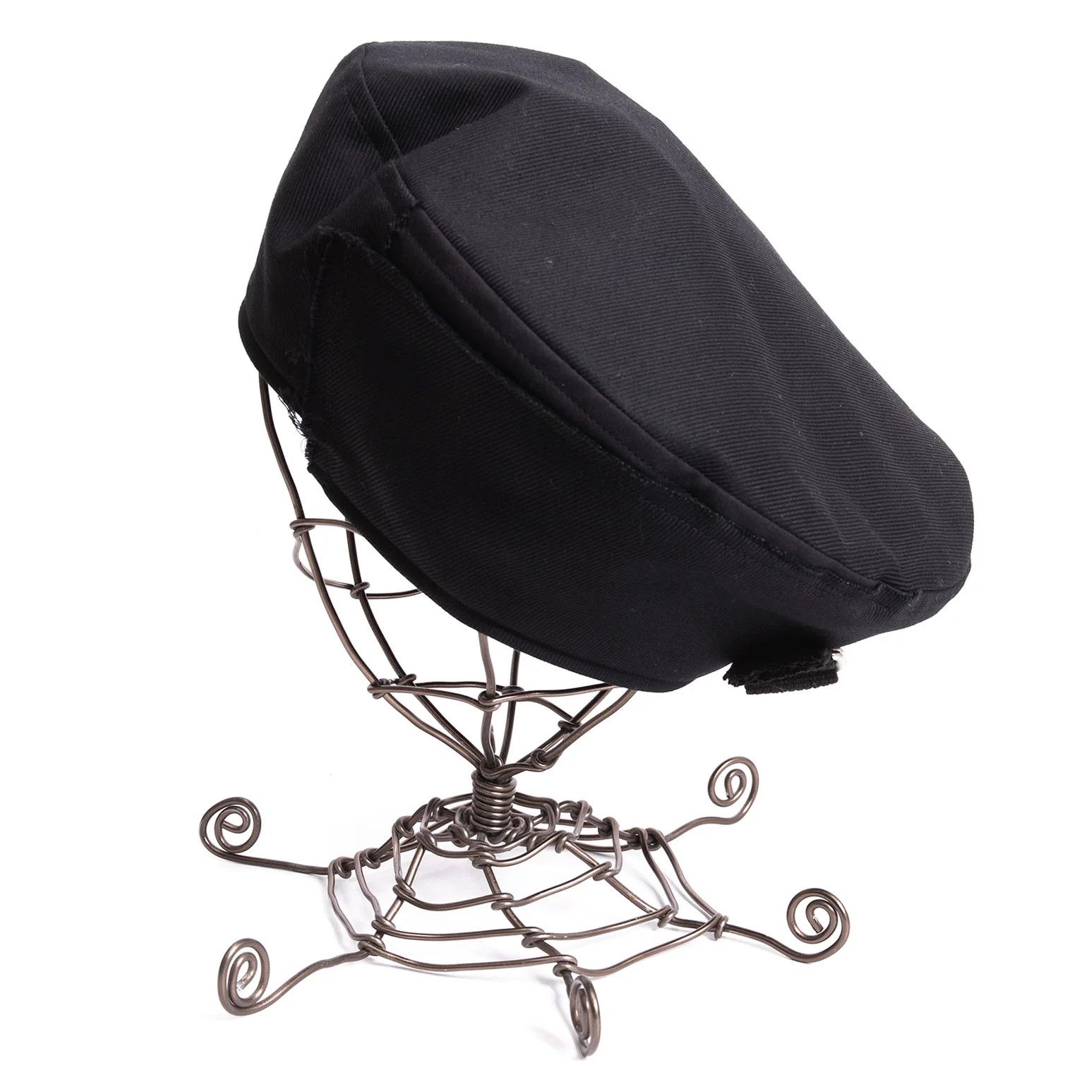 Yohji Yamamoto Cotton Belted Beret Hat in Black Size ONE SIZE - 2 Thumbnail