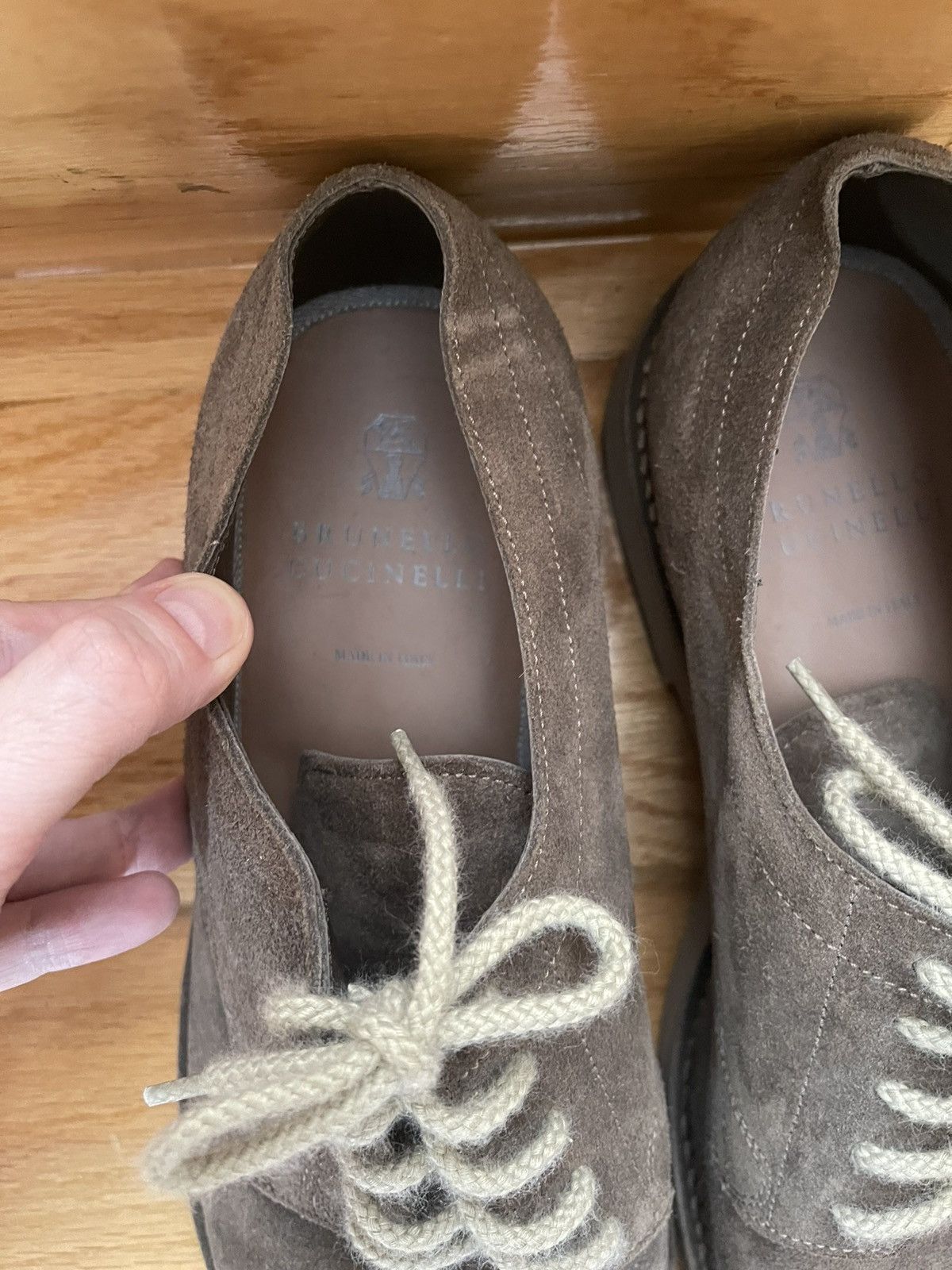 Brunello Cucinelli Brunello Cuccinelli Green Suede Shoes Size US 10 / EU 43 - 3 Thumbnail