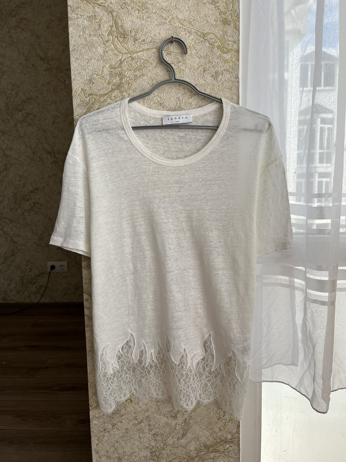 Sandro Sandro Paris Linen Tshirt | Grailed