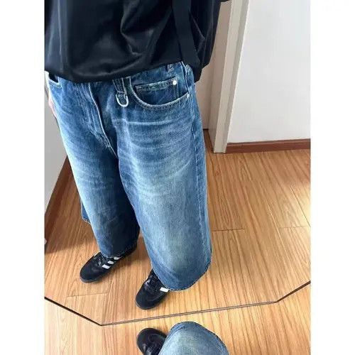 Japanese Brand × Jean Blue washed vintage lightning denim shorts y2k Size US 32 / EU 48 - 4 Thumbnail