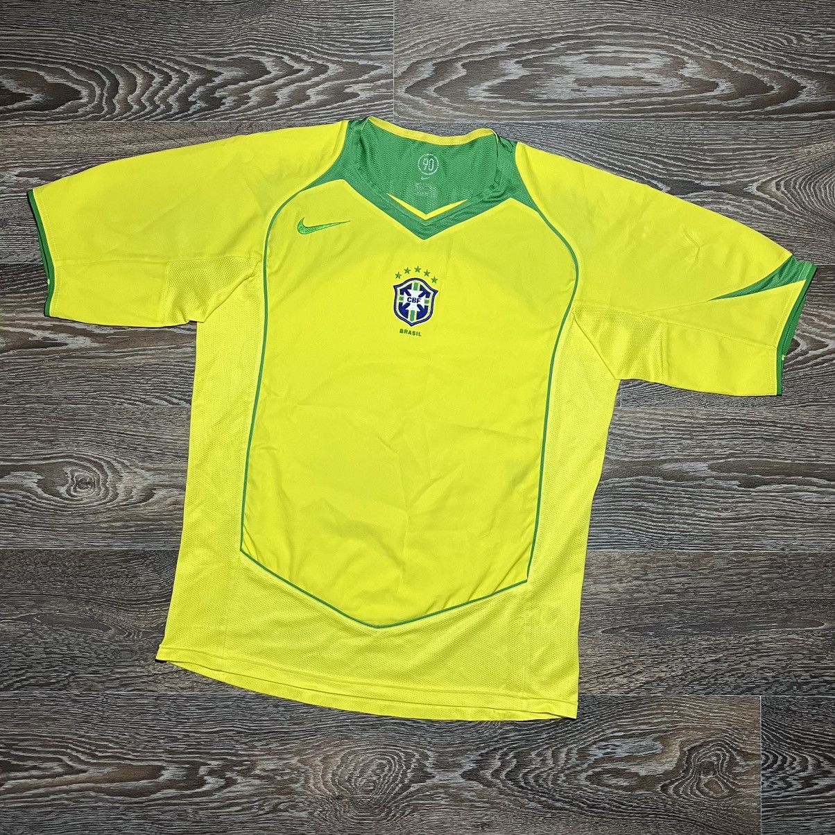 Nike Nike BRAZIL CBF 2004/06 Home Jersey #7 Robihno Fan Reprint Size US S / EU 44-46 / 1 - 1 Thumbnail