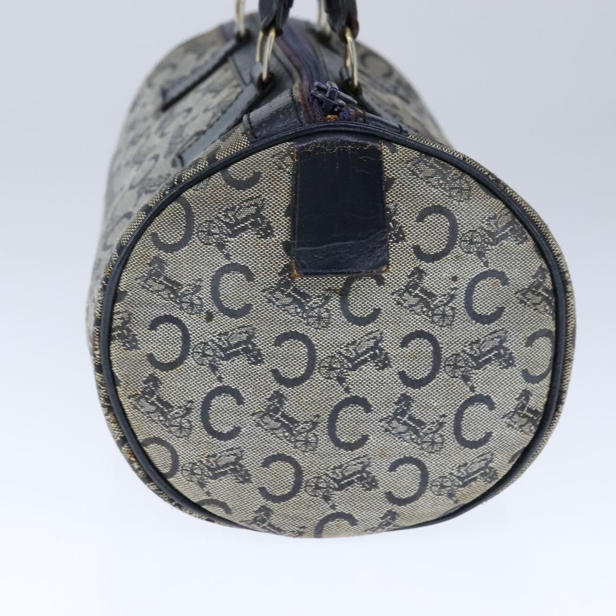 Celine CELINE C Macadam Canvas Hand Bag Navy Size ONE SIZE - 3 Thumbnail