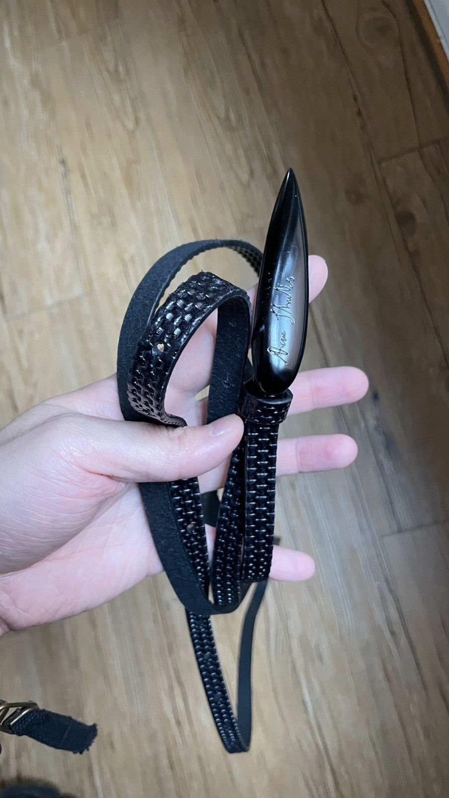Acne Studios Acne Studios Long Woven Belt Size 34 - 1 Thumbnail