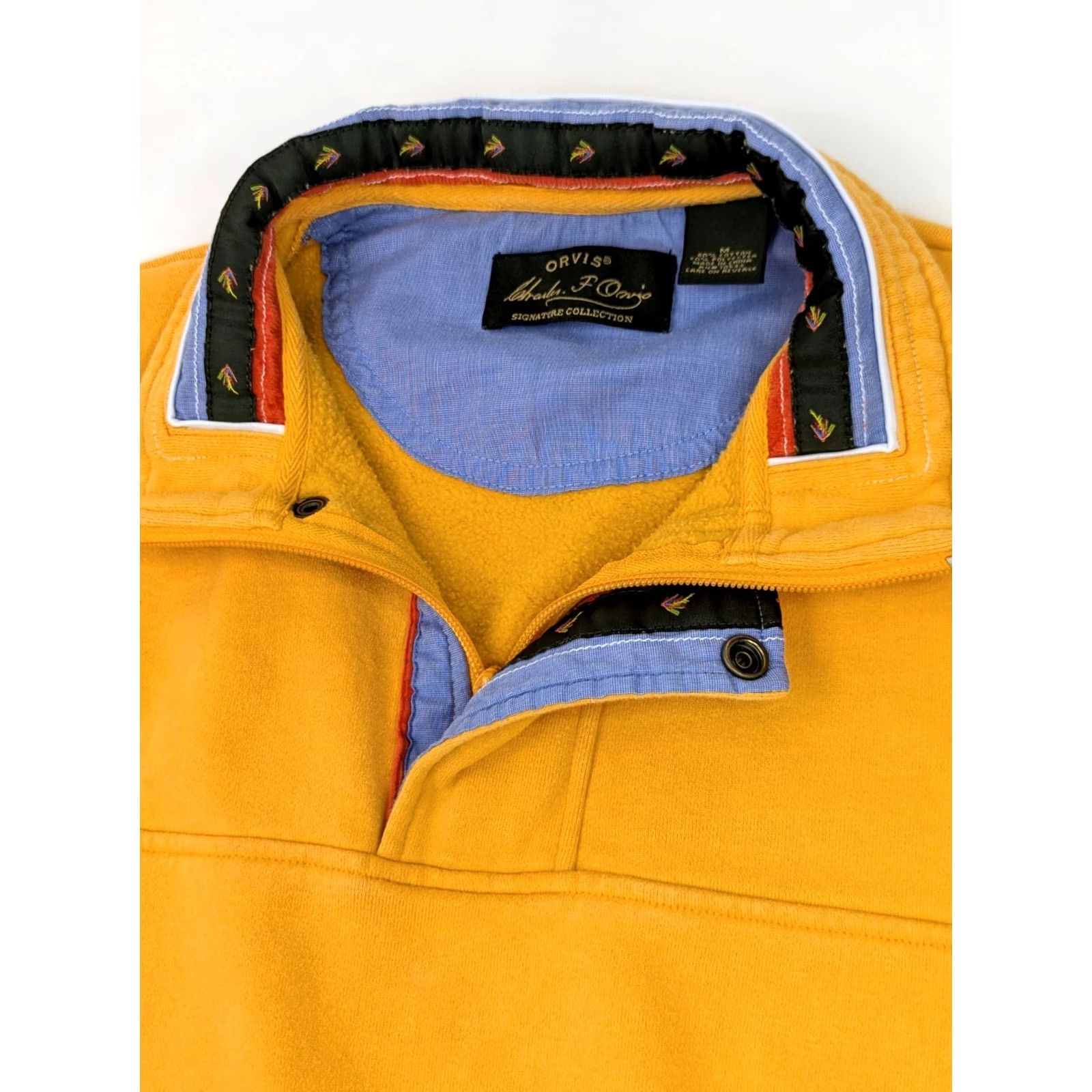 Orvis ORVIS Signature Collection Sweater Men M 1/4 Zip Ribbed Collar Fly Fishing Size US M / EU 48-50 / 2 - 2 Thumbnail