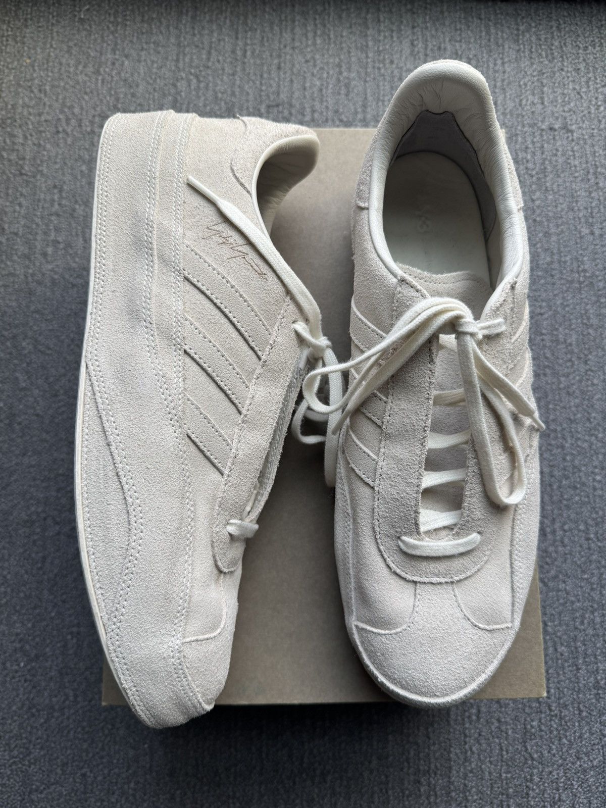 Adidas Adidas Y-3 Gazelle ‘Off White’ Size US 11 / EU 44 - 1 Thumbnail