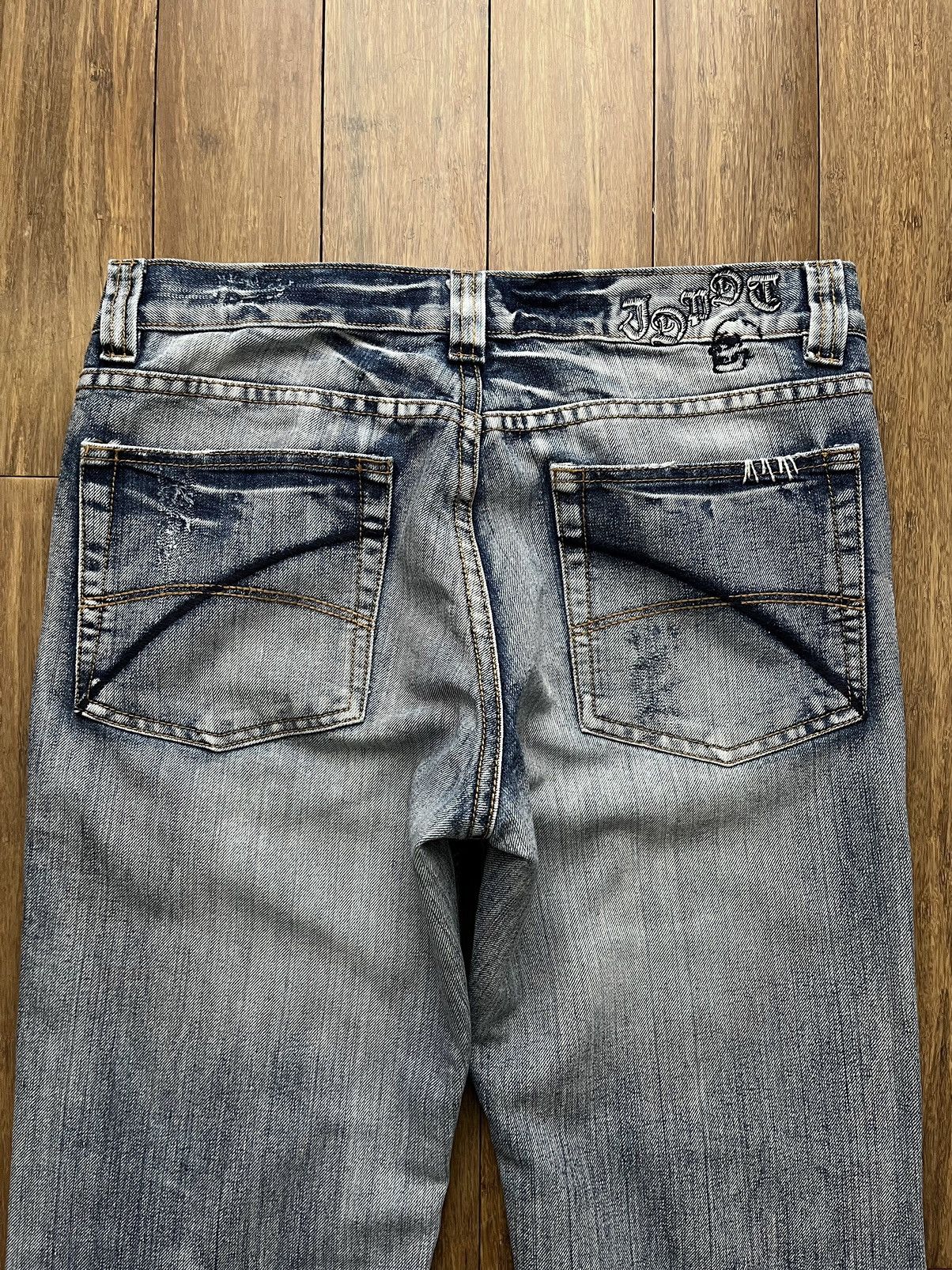 Japanese Brand VINTAGE WIDE LEG JEANS Y2K Size US 33 - 10 Thumbnail