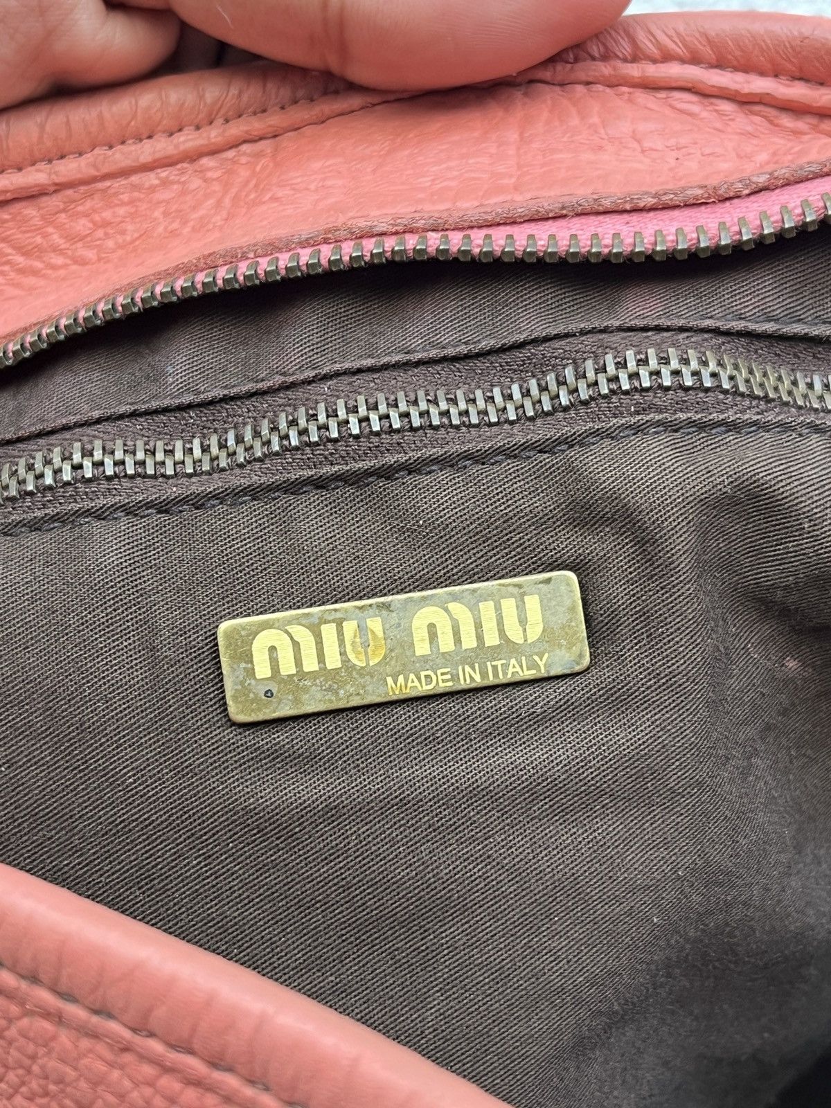 Miu Miu Miu Miu Leather Hobo Shoulder Bag Size ONE SIZE - 4 Thumbnail