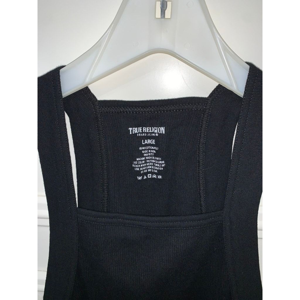 True Religion True Religion Women's Black Tank Top Size Large Square Neck Size L / US 10 / IT 46 - 2 Thumbnail