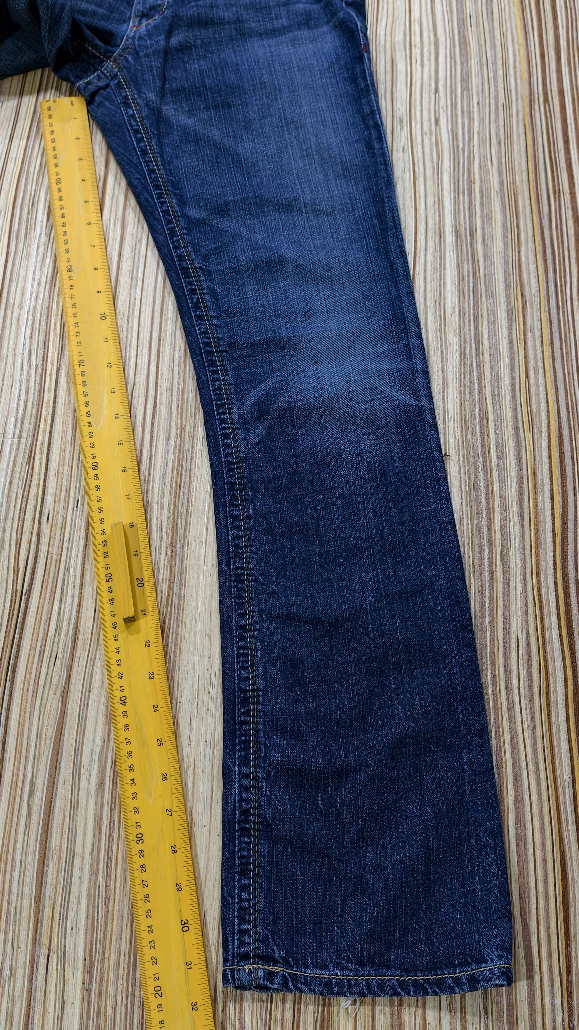 Japanese Brand blue tattoo skull jeans Size US 31 - 15 Thumbnail