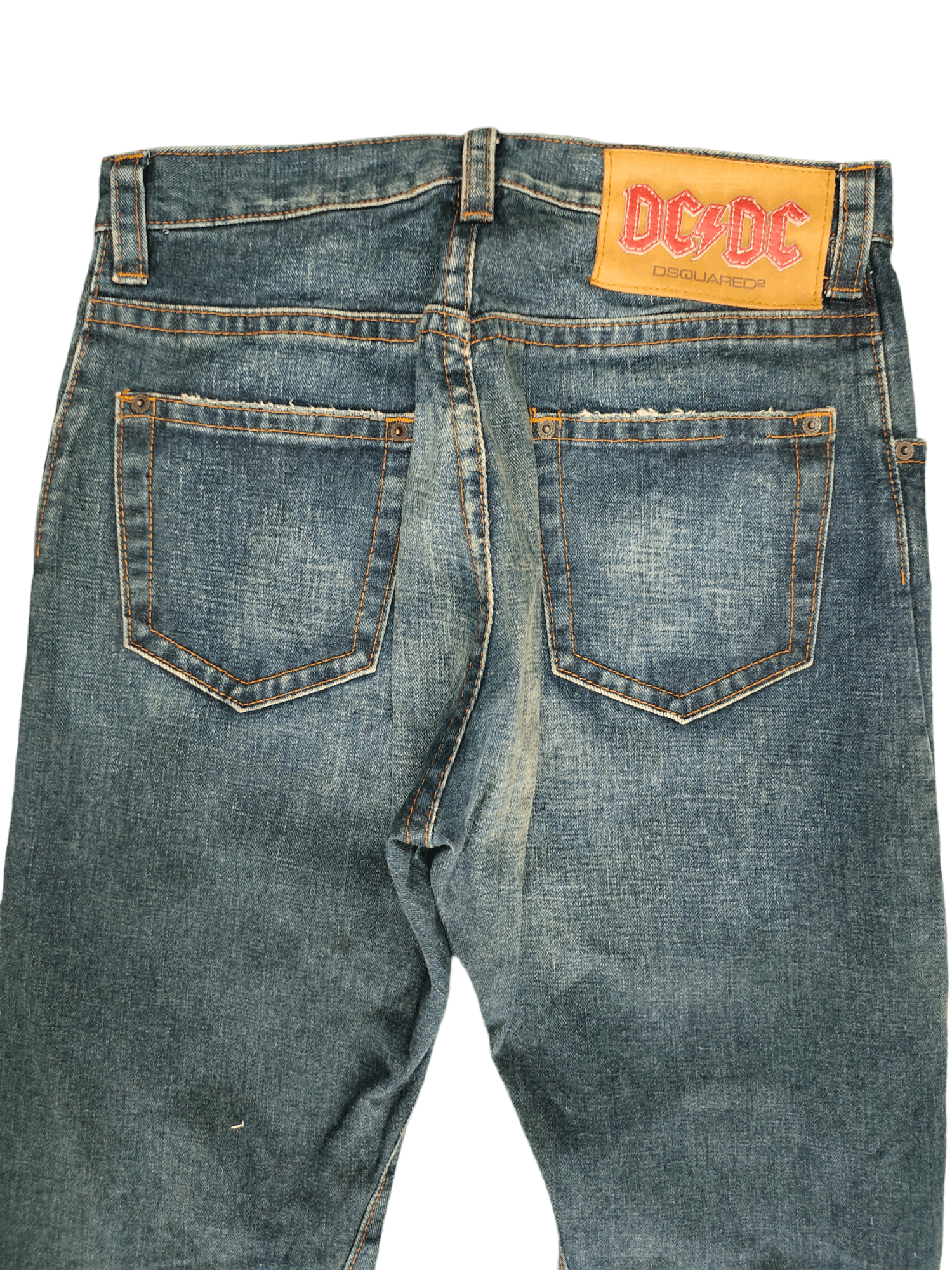 Dsquared2 Dsquared2 Leather Craft Patchwork Denim Jeans Size US 33 - 11 Thumbnail