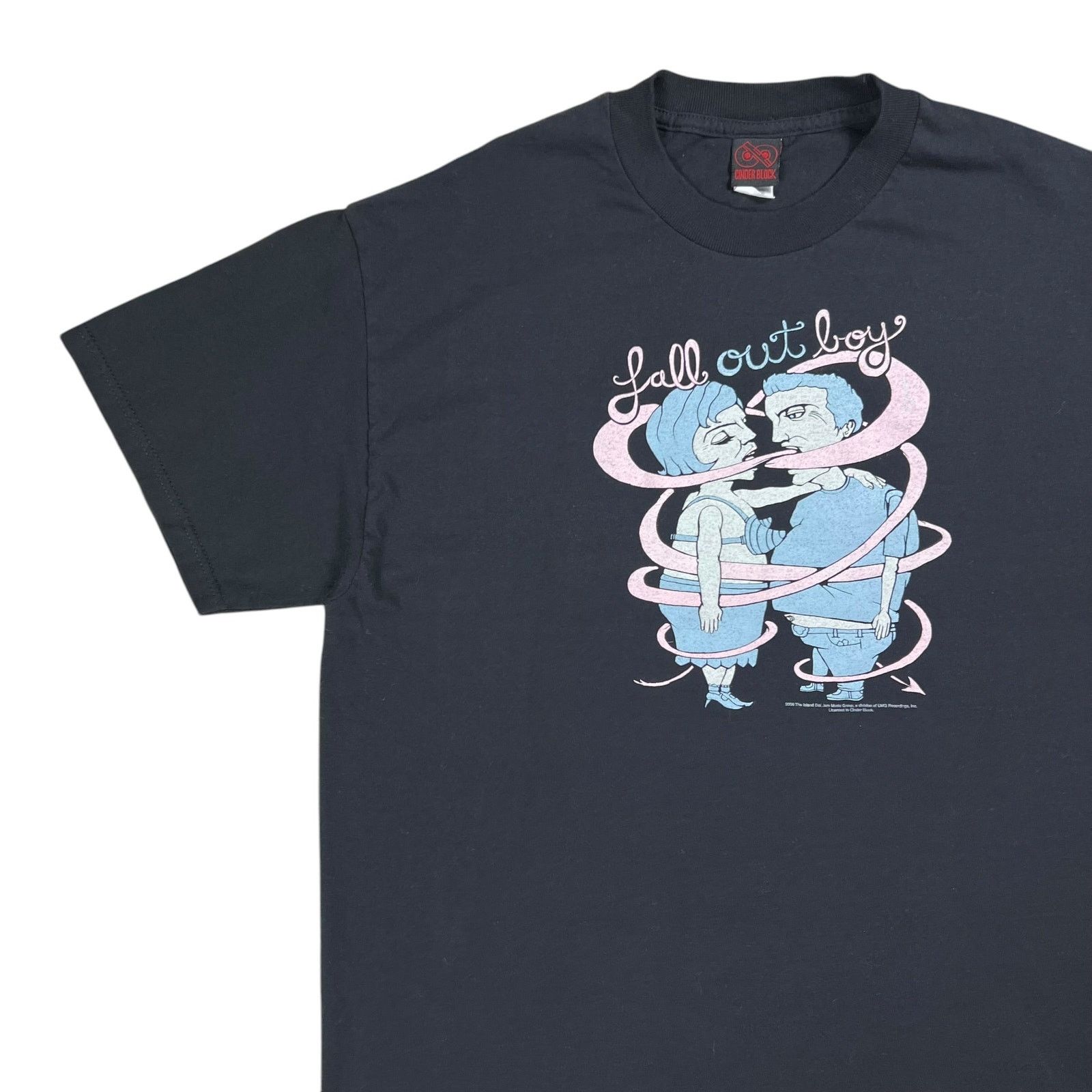 Band Tees × Vintage 2006 Cinder Block Fall Out Boy Stolen Transmission band tee Size US L / EU 52-54 / 3 - 4 Thumbnail