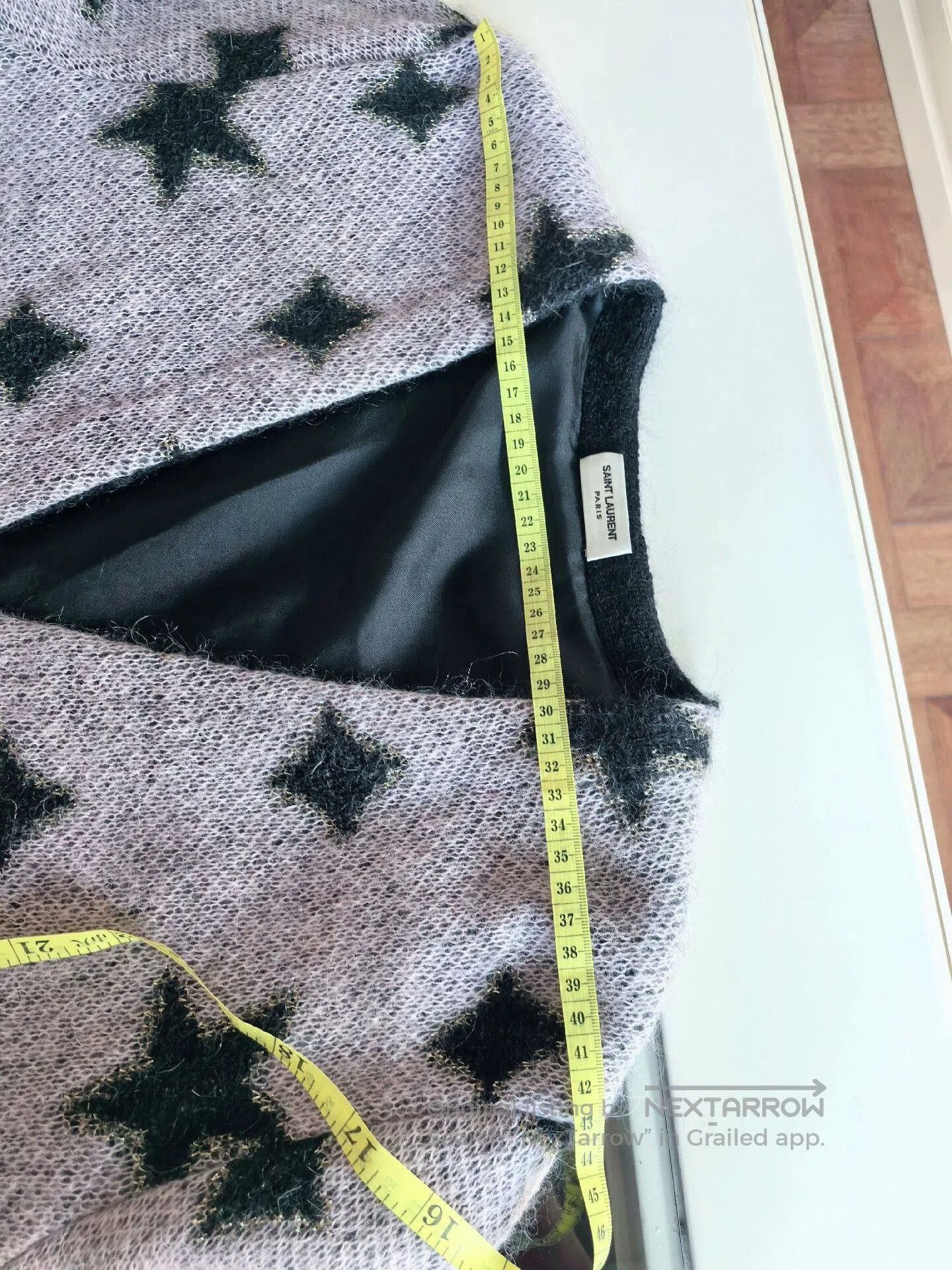 Saint Laurent Paris Saint Laurent Star Pattern Cardigan. Size M / US 6-8 / IT 42-44 - 3 Thumbnail