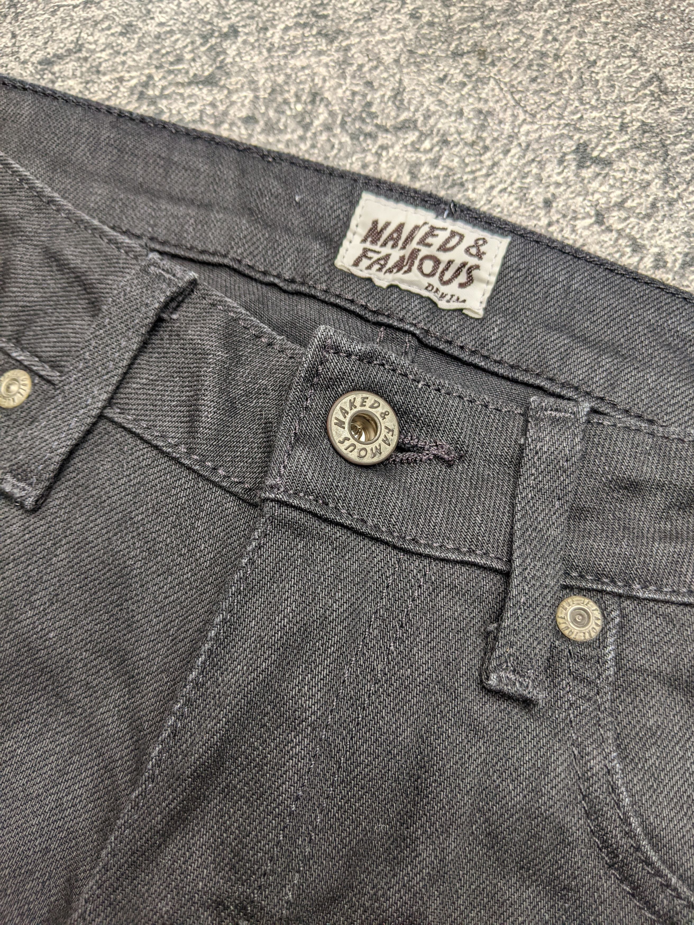 Naked & Famous Skinny Guy Black Denim Size US 30 / EU 46 - 5 Thumbnail