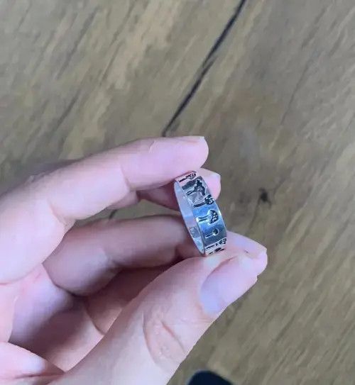 Japanese Brand × Jewelry Handmade Carved Mushroom Ring (size 6-10) Size ONE SIZE - 3 Thumbnail