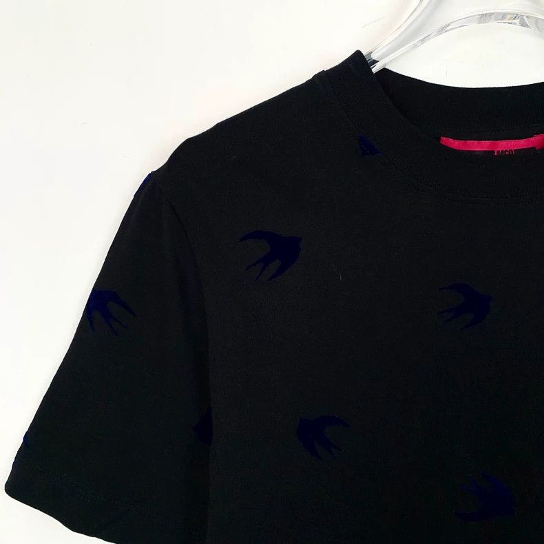 Alexander McQueen Alexander Mcqueen Black cotton round neck short sleeve T-s Size US XS / EU 42 / 0 - 3 Thumbnail