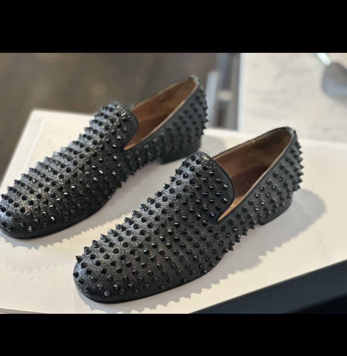 Christian Louboutin Christian Louboutin ROLLERBOY SPIKES FLAT Calf Loafers 44.5 Size US 11.5 / EU 44-45 - 5 Thumbnail
