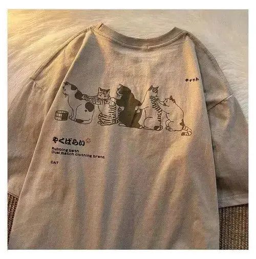 Other Summer Japanese Fresh Short Sleeved T-Shirt Size US M / EU 48-50 / 2 - 1 Thumbnail