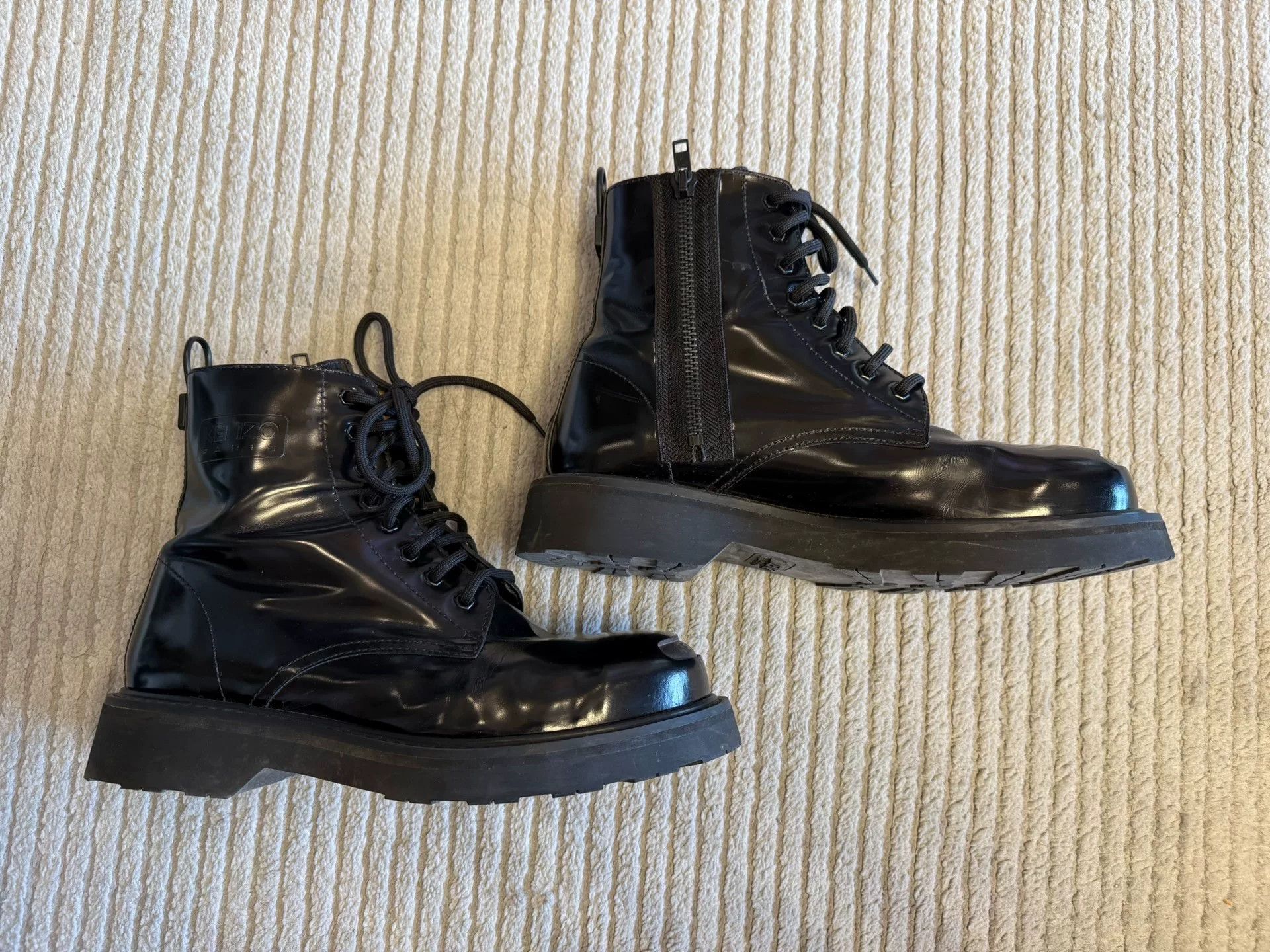 Kenzo KENZO Black Ankle Boots, Size 45 Size US 11 / EU 44 - 1 Thumbnail