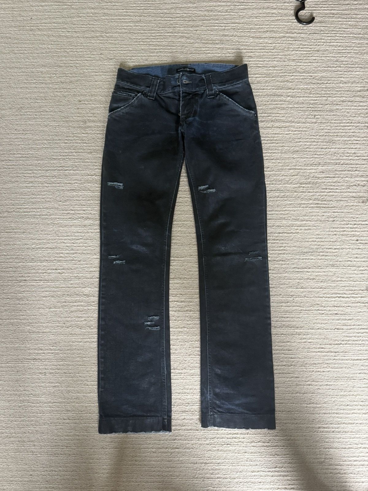 Dolce gabbana waxed denim