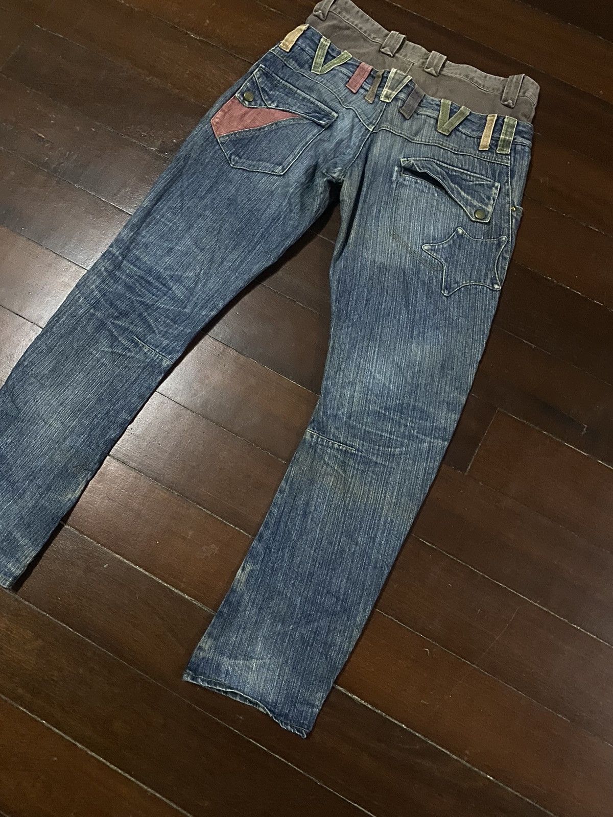 If Six Was Nine × Japanese Brand × Jean Double Waist ZIPPER Pocket Vintage Japan Denim Jeans Size US 35 - 11 Thumbnail