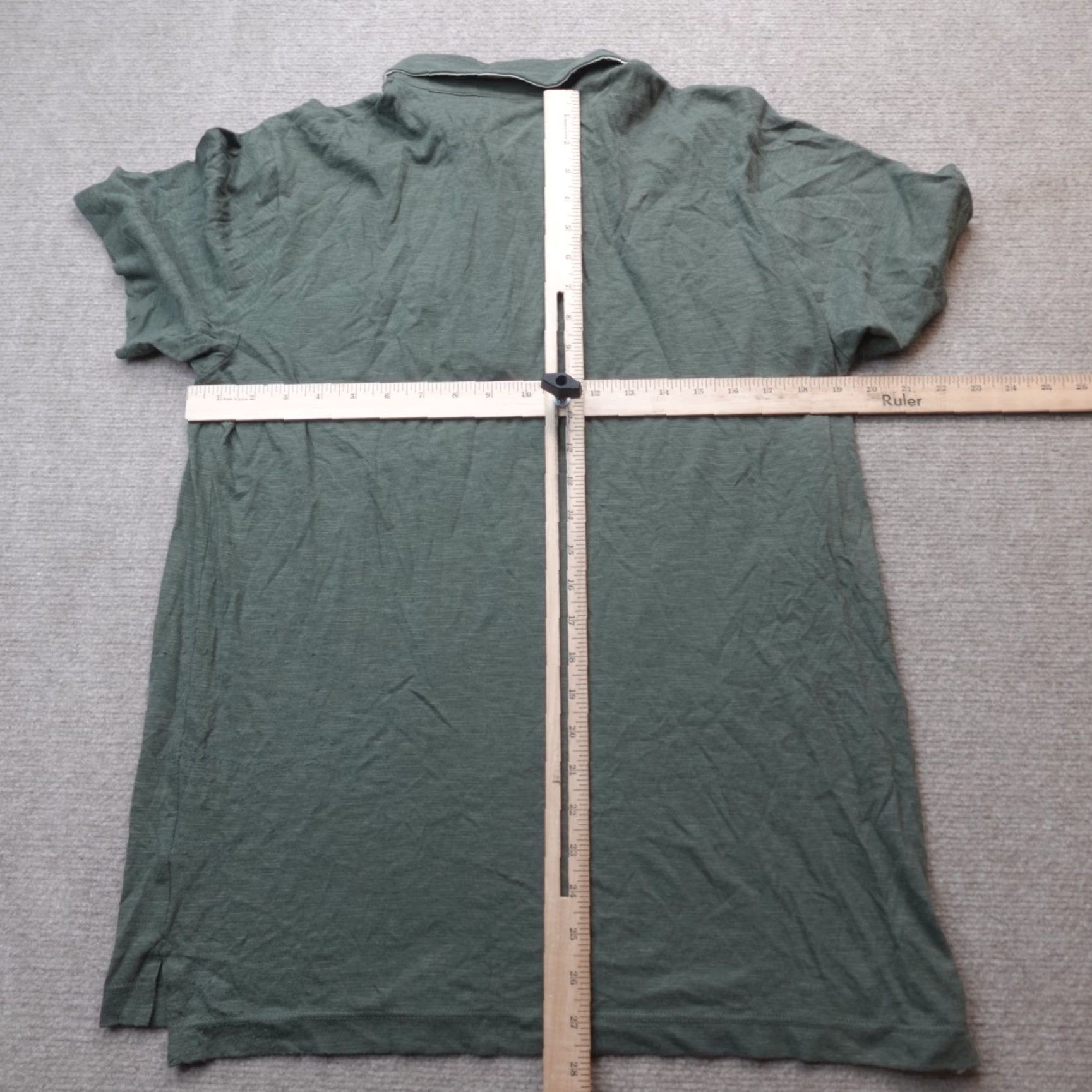 Billy Reid Billy Reid Polo Shirt L Green Solid Made in Peru Polo Men Green Size US L / EU 52-54 / 3 - 6 Thumbnail