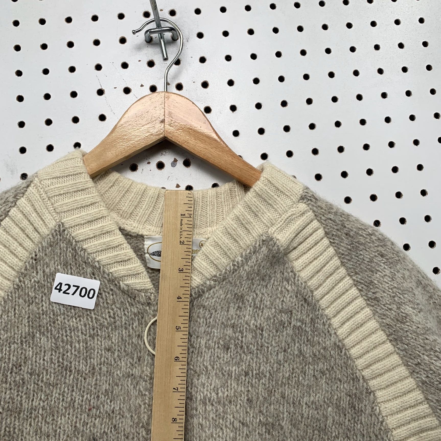 Vintage VINTAGE Winona Knits Sweater Shirt Womens Beige XL Long Sleeve Knit Made USA Pullover Winter 90s Mens Womens Size XL / US 12-14 / IT 48-50 - 4 Thumbnail