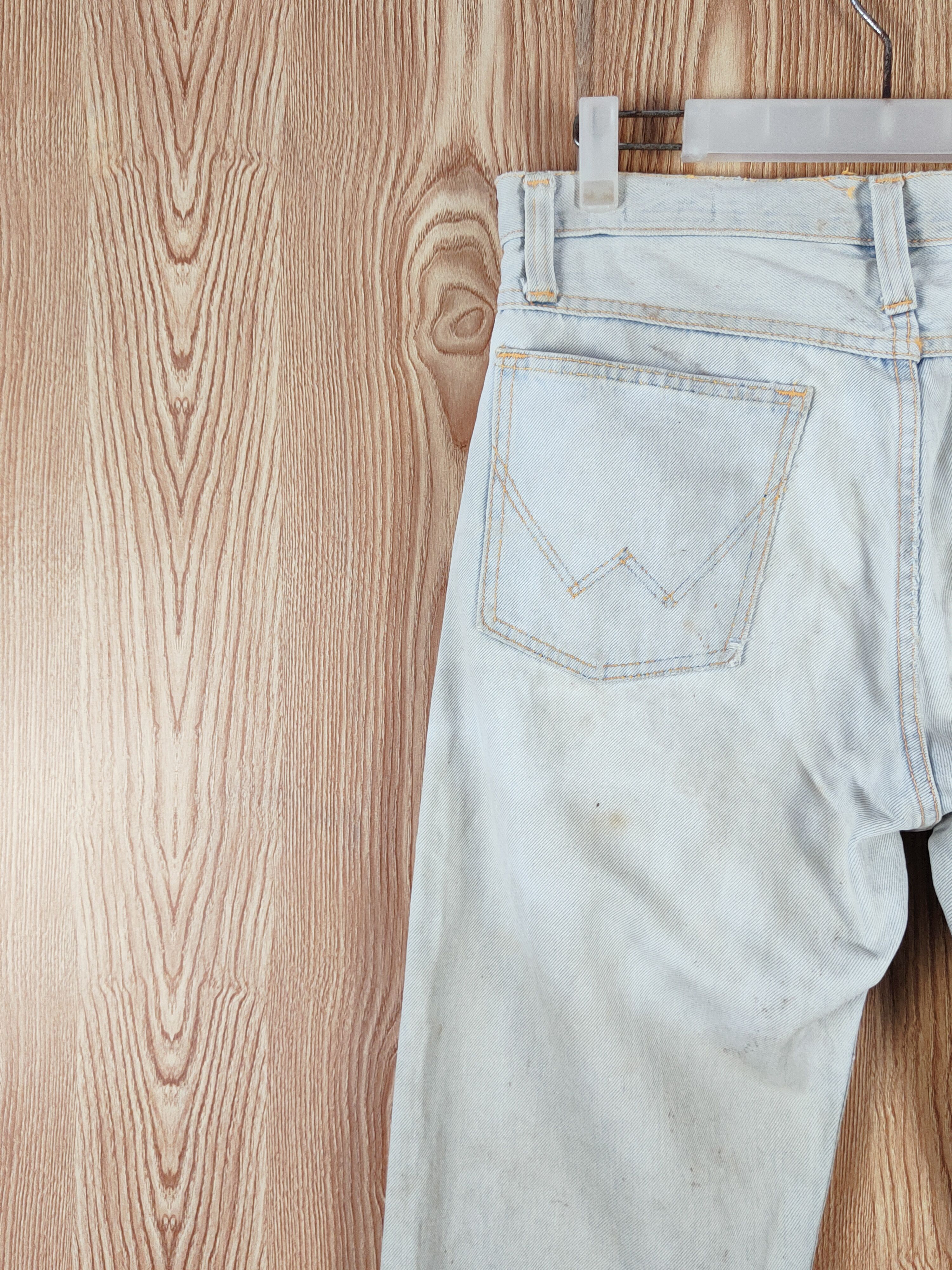 Japanese Brand Wrangler Blue Faded Distressed Ripped Jeans #W542 Size US 32 / EU 48 - 9 Thumbnail