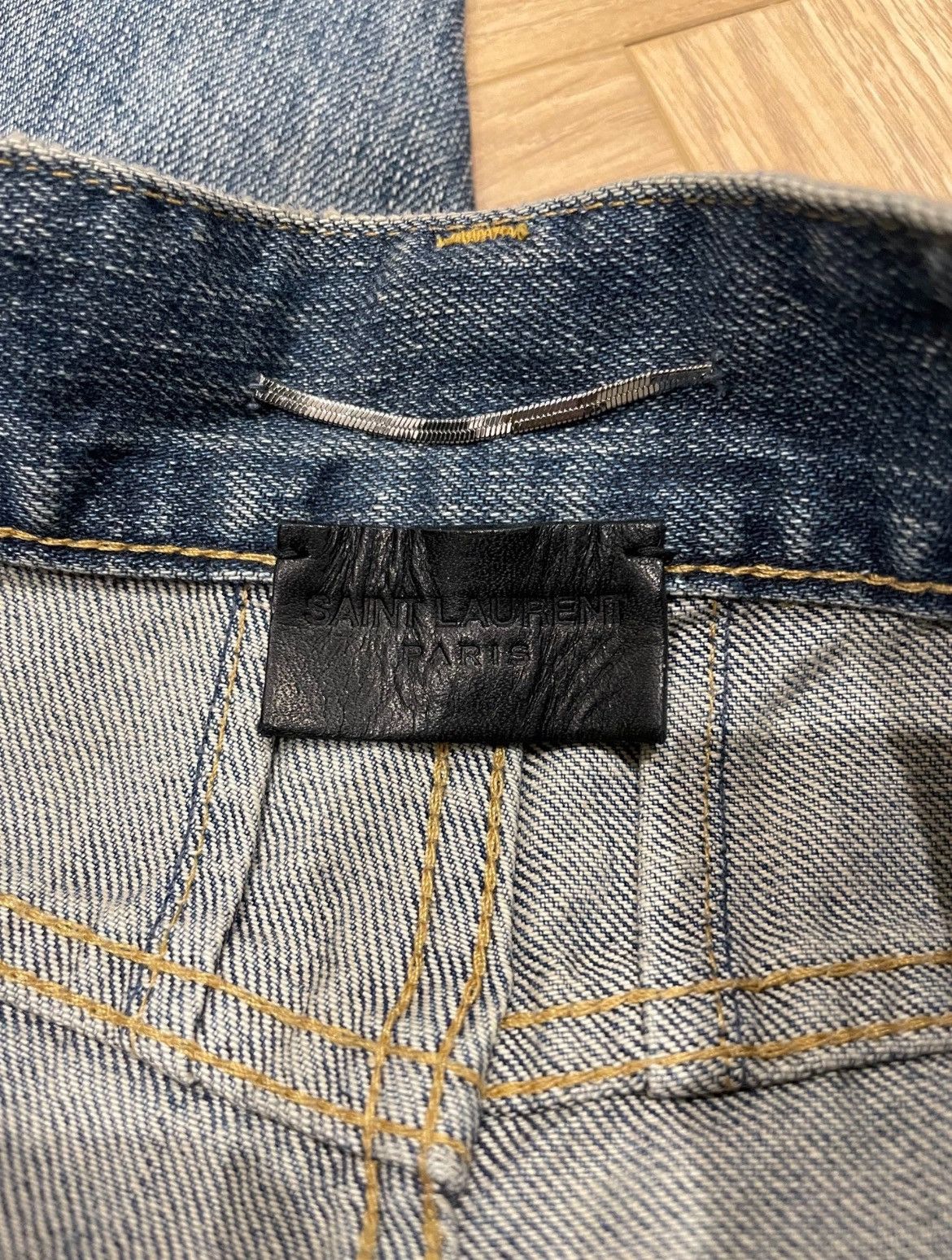 Hedi Slimane × Saint Laurent Paris 13FW D02 Little Crash Jeans sz31 & 32 Size US 32 / EU 48 - 4 Thumbnail